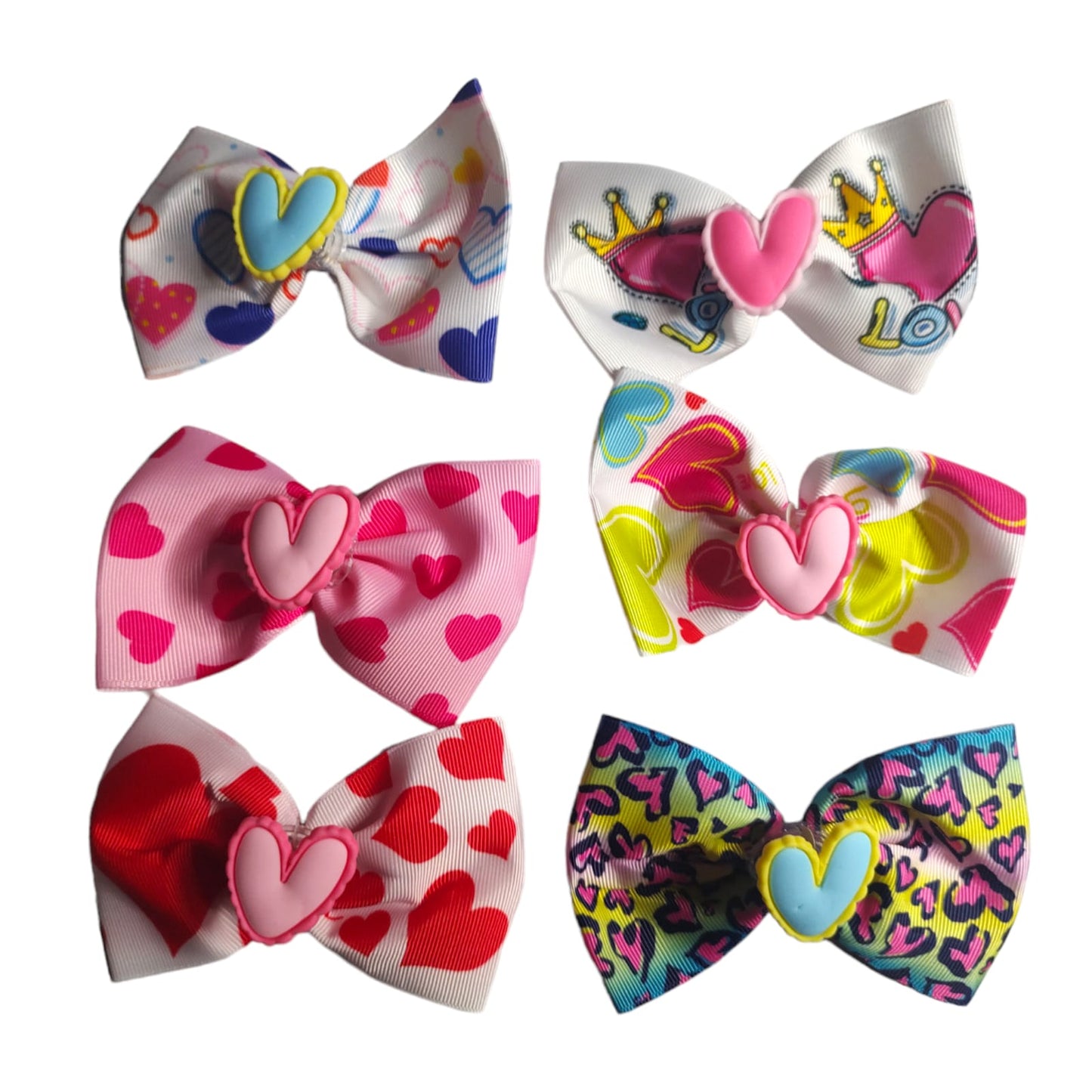 12 Moños Con Luz Corazones D $9.75 c/u