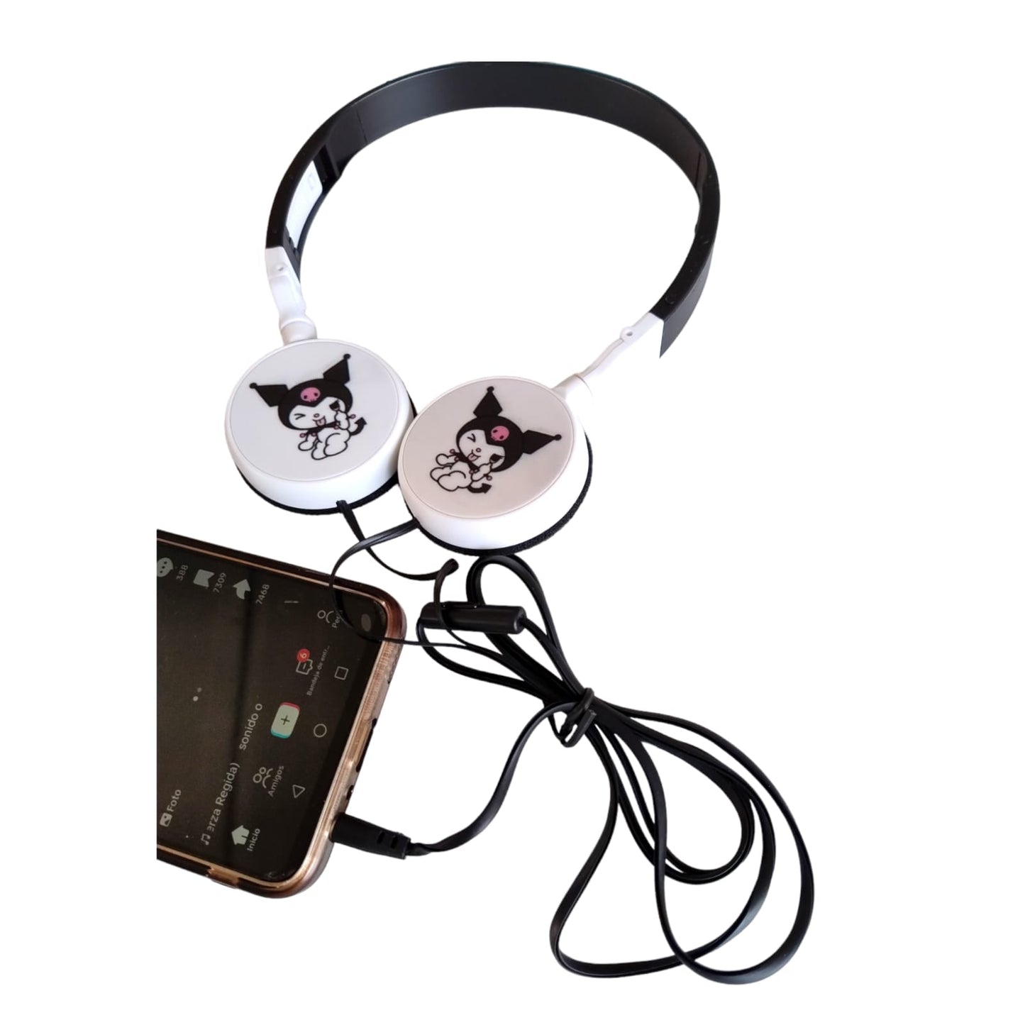 6 Audífonos de Diademas Sanrio Kitty $35 c/u