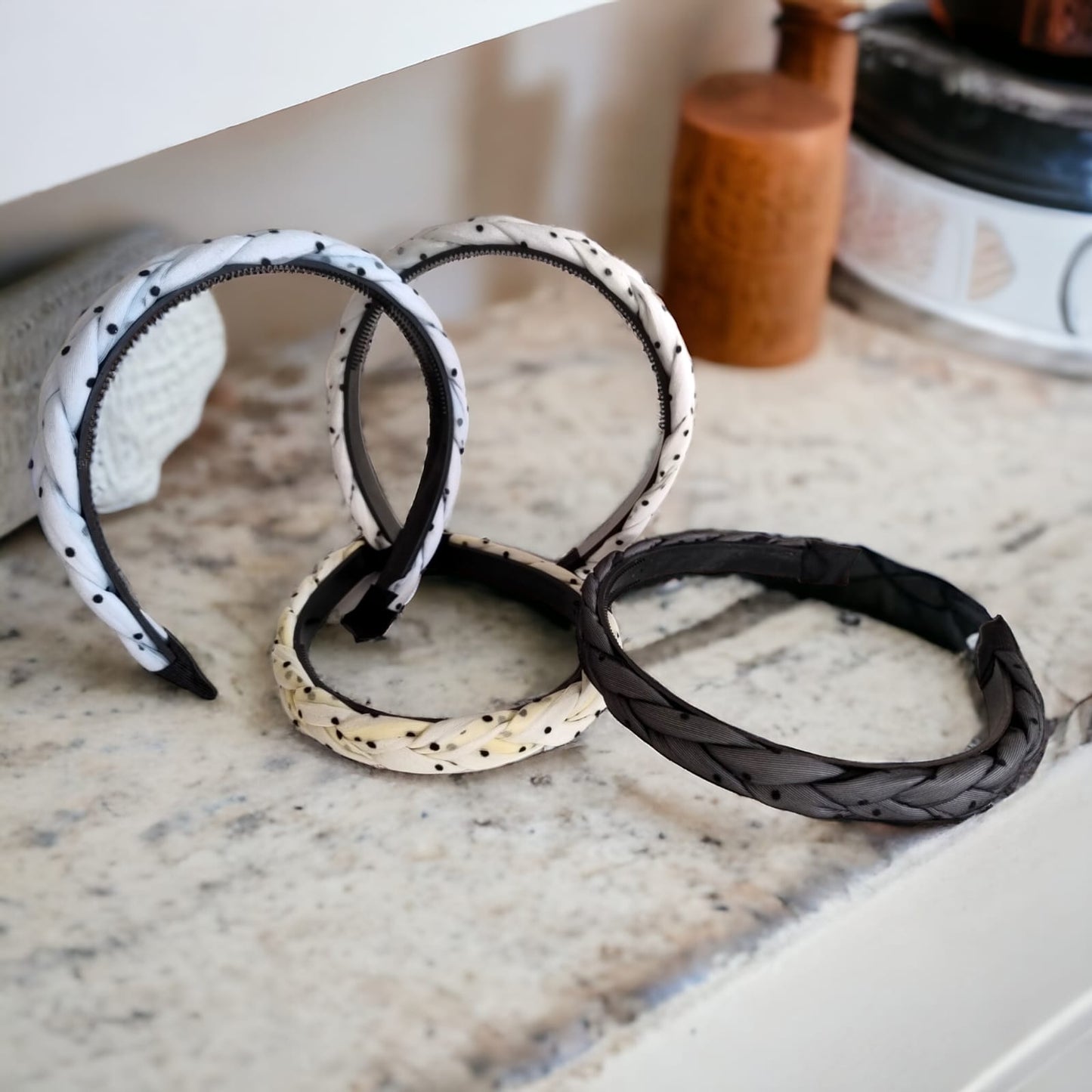 12 Diademas Trenzadas $11.73 c/u