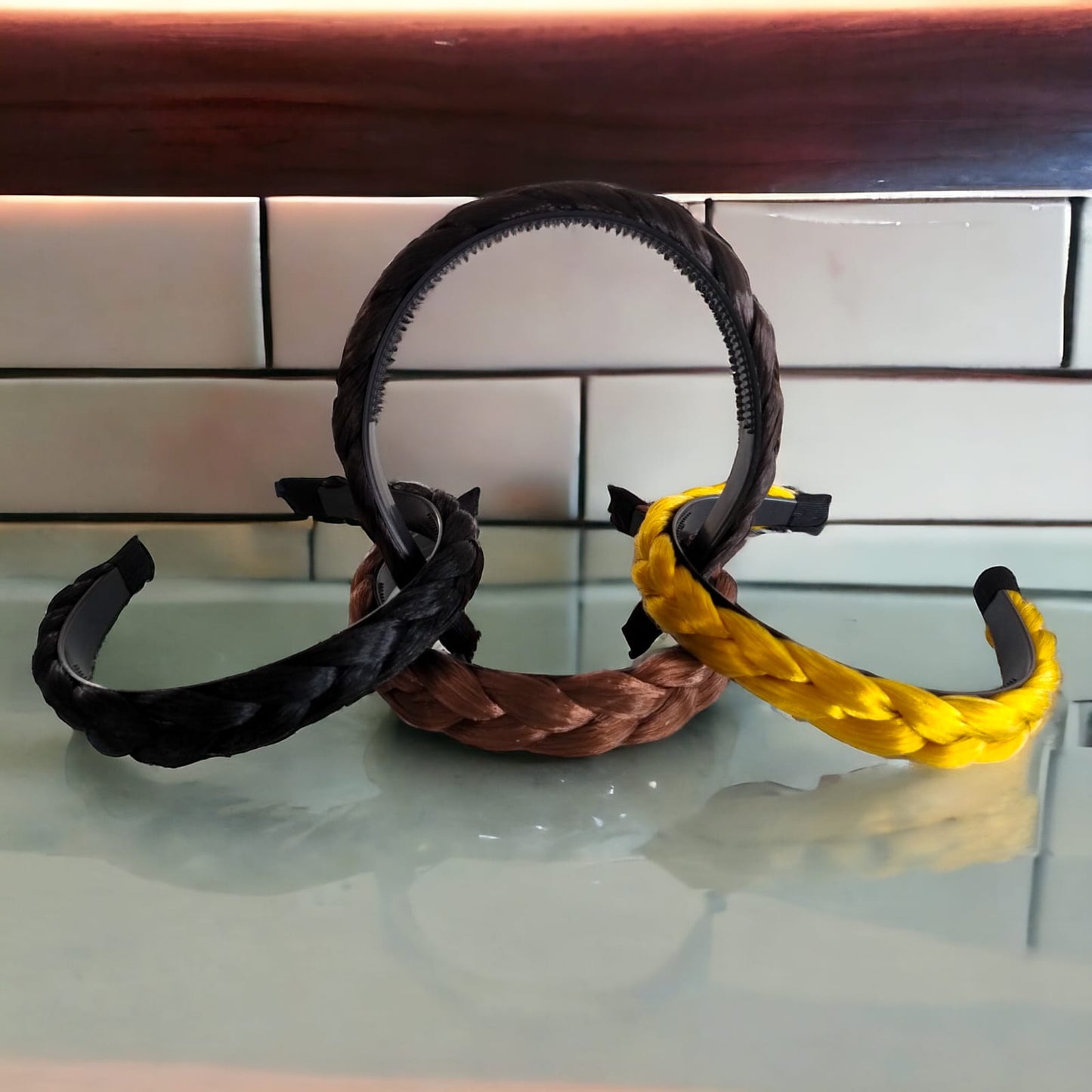 12 Diademas Trenzadas Cabello $17 c/u