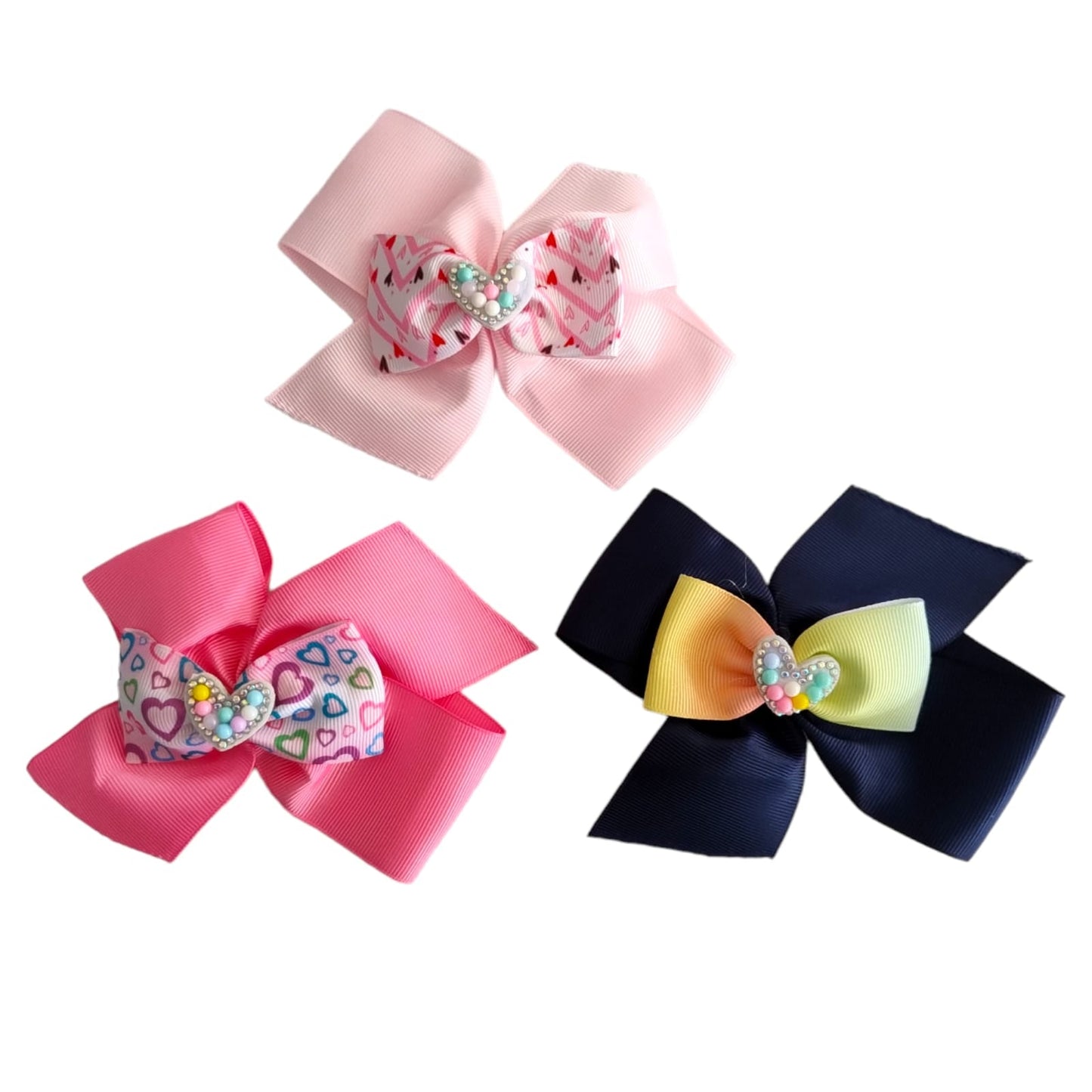 12 Moños Diseños Brillantes $5.20 c/u