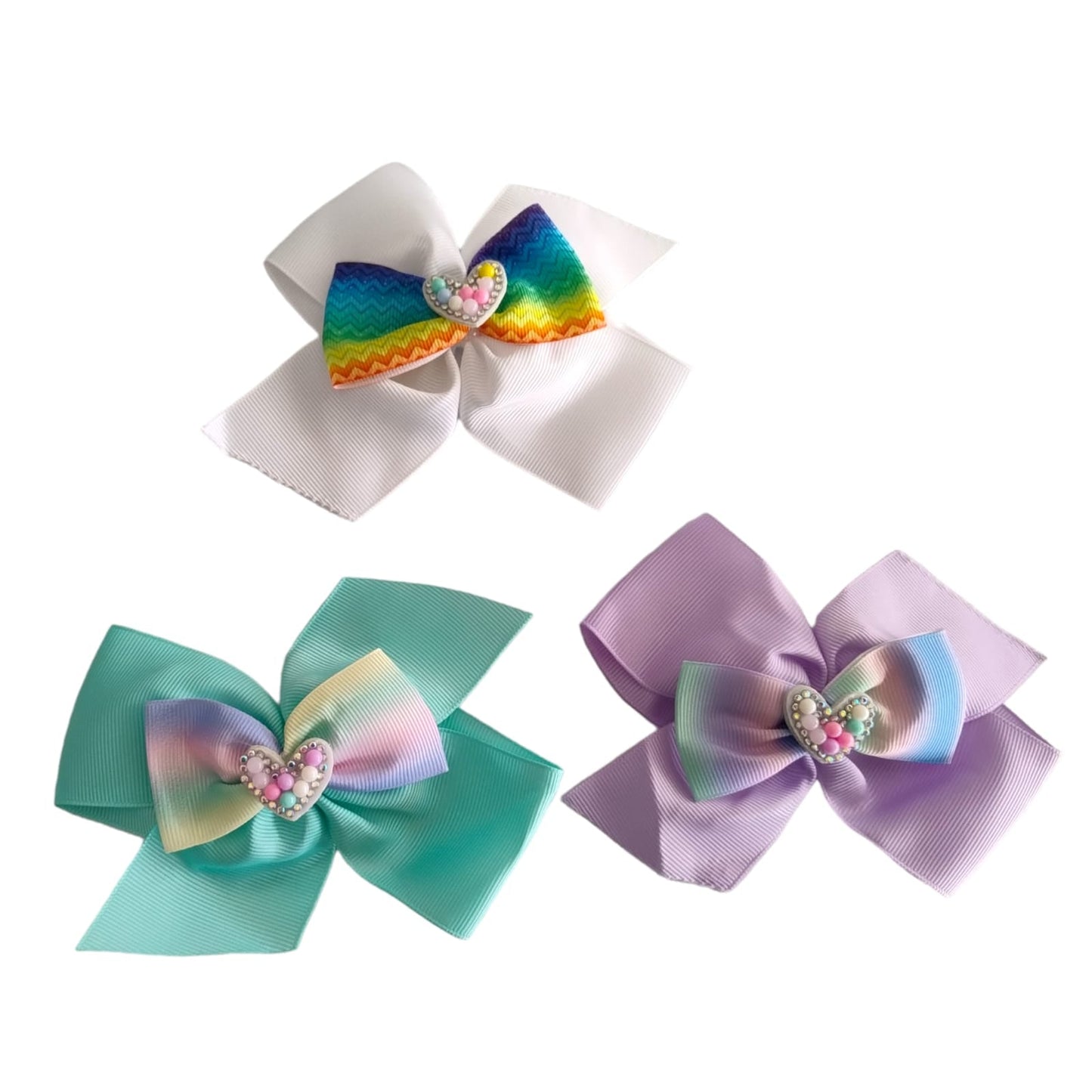 12 Moños Diseños Brillantes $5.20 c/u