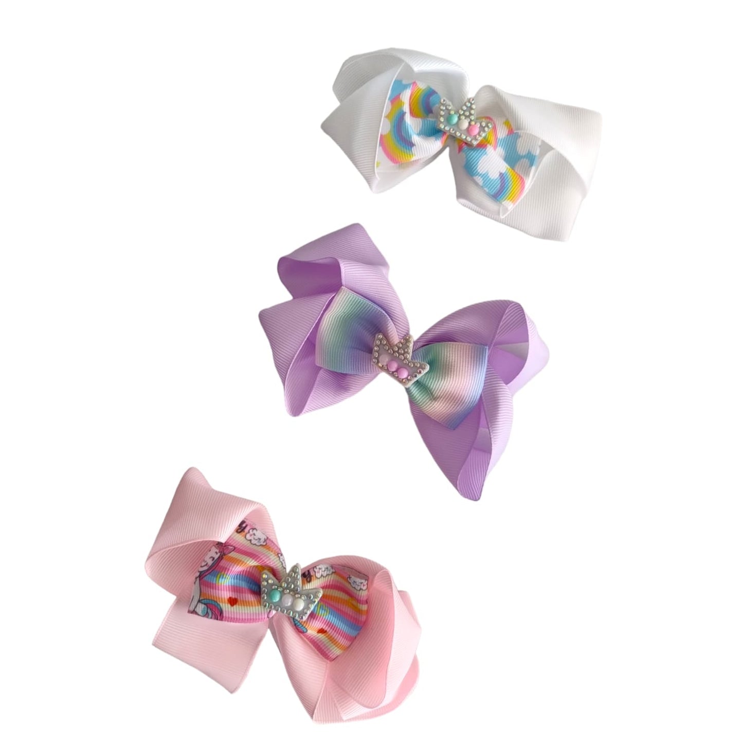 12 Moños Diseños Brillantes $5.20 c/u