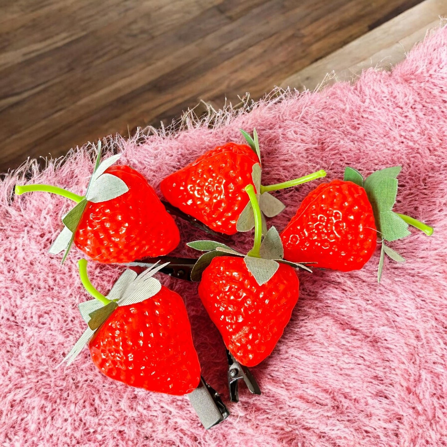 20 Fresitas/Cerezas Pasadores para Cabello Adorno $4.1 c/u