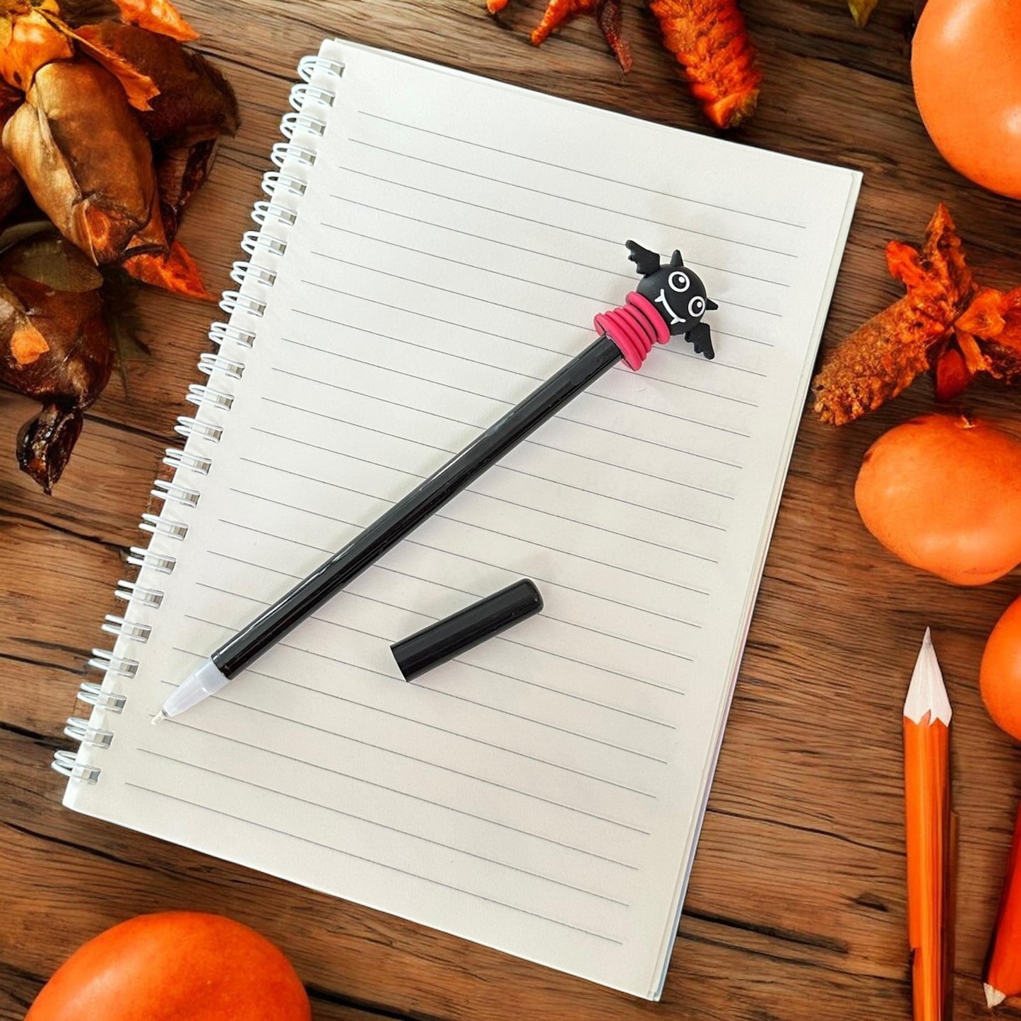 12 Lapiceros de Gel Halloween Figurita $5.5 c/u