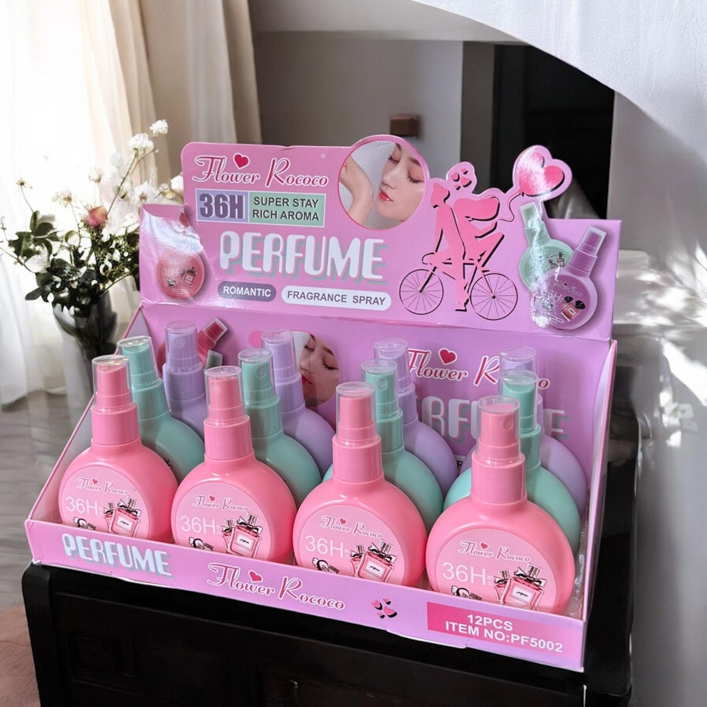 12 Perfumes 36H en Spray $26 c/u