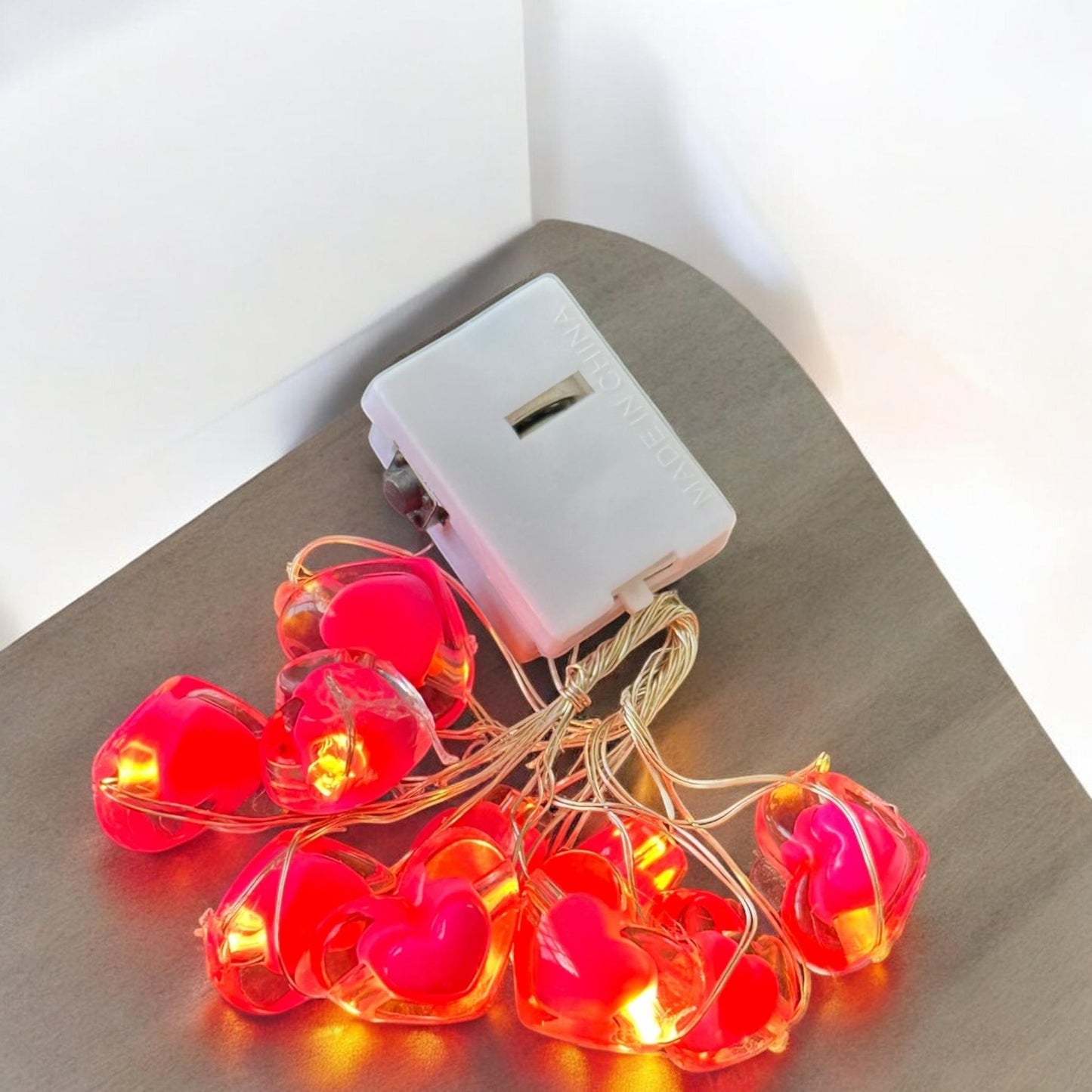 6 Mini serie de Luces corazon 1m $18 c/u