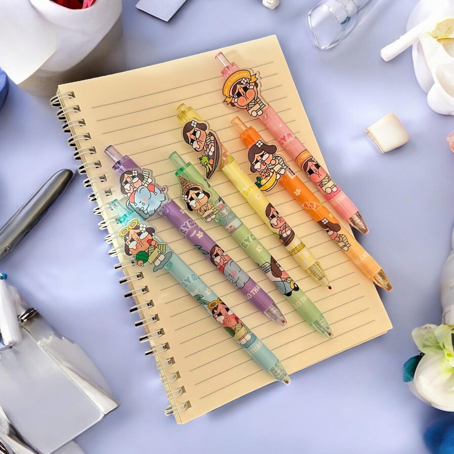 48 Lapiceros de Gel Muñequitas Lindas $4.9 c/u