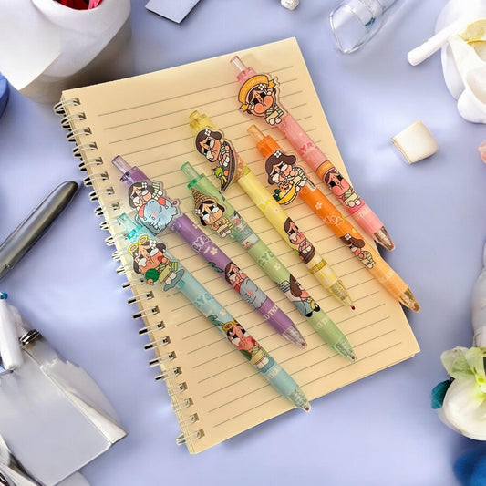 48 Lapiceros de Gel Muñequitas Lindas $4.9 c/u