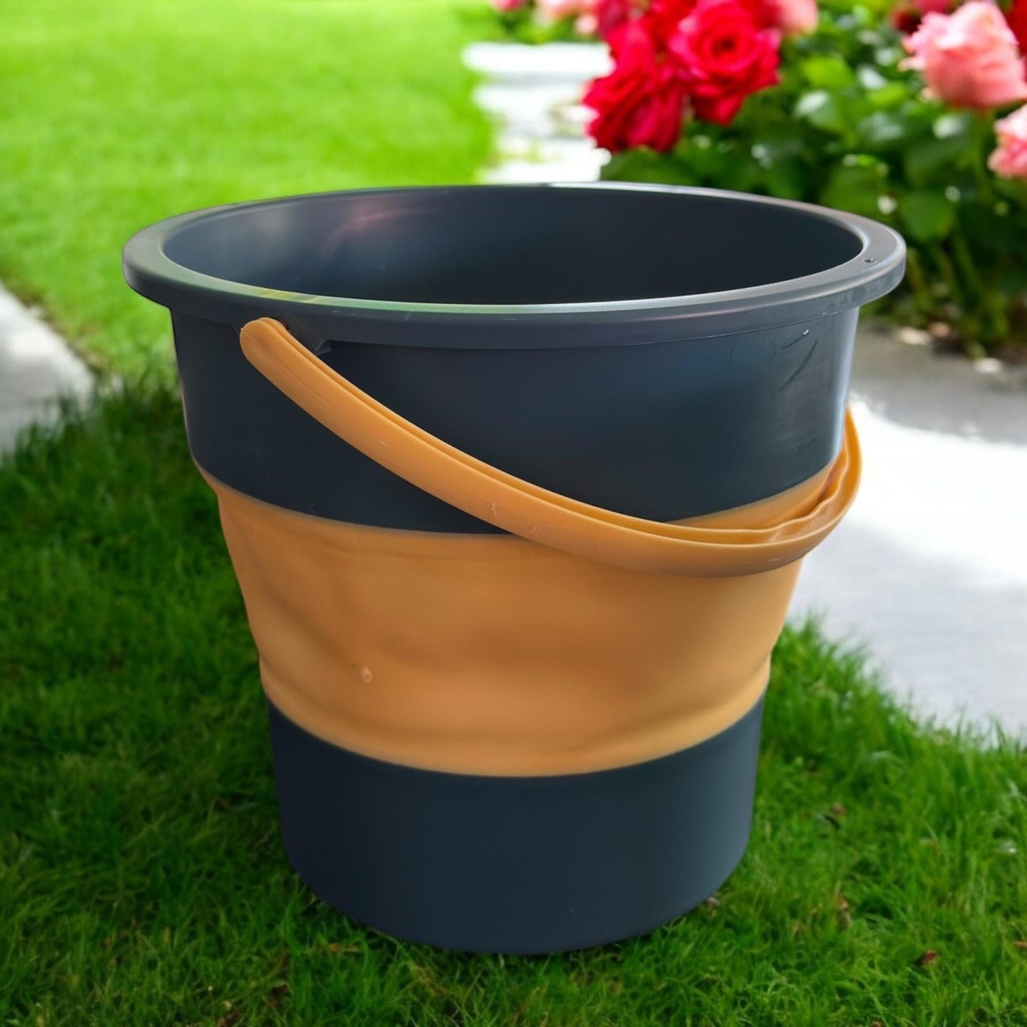 Cubeta/Balde Expandible de Plastico con Agarradera