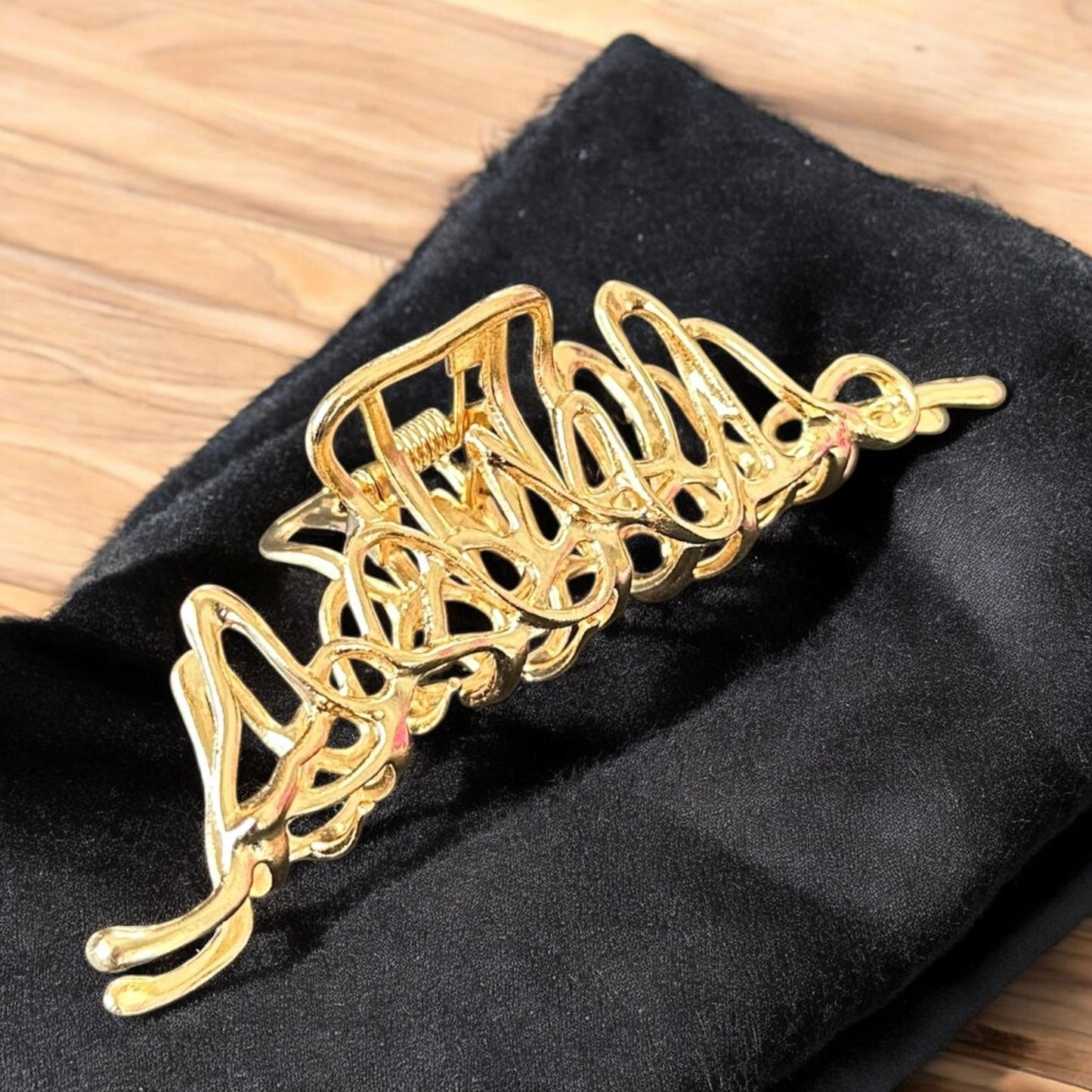 12 Pinzas Doradas Figuras metalicas Grandes $19 c/u