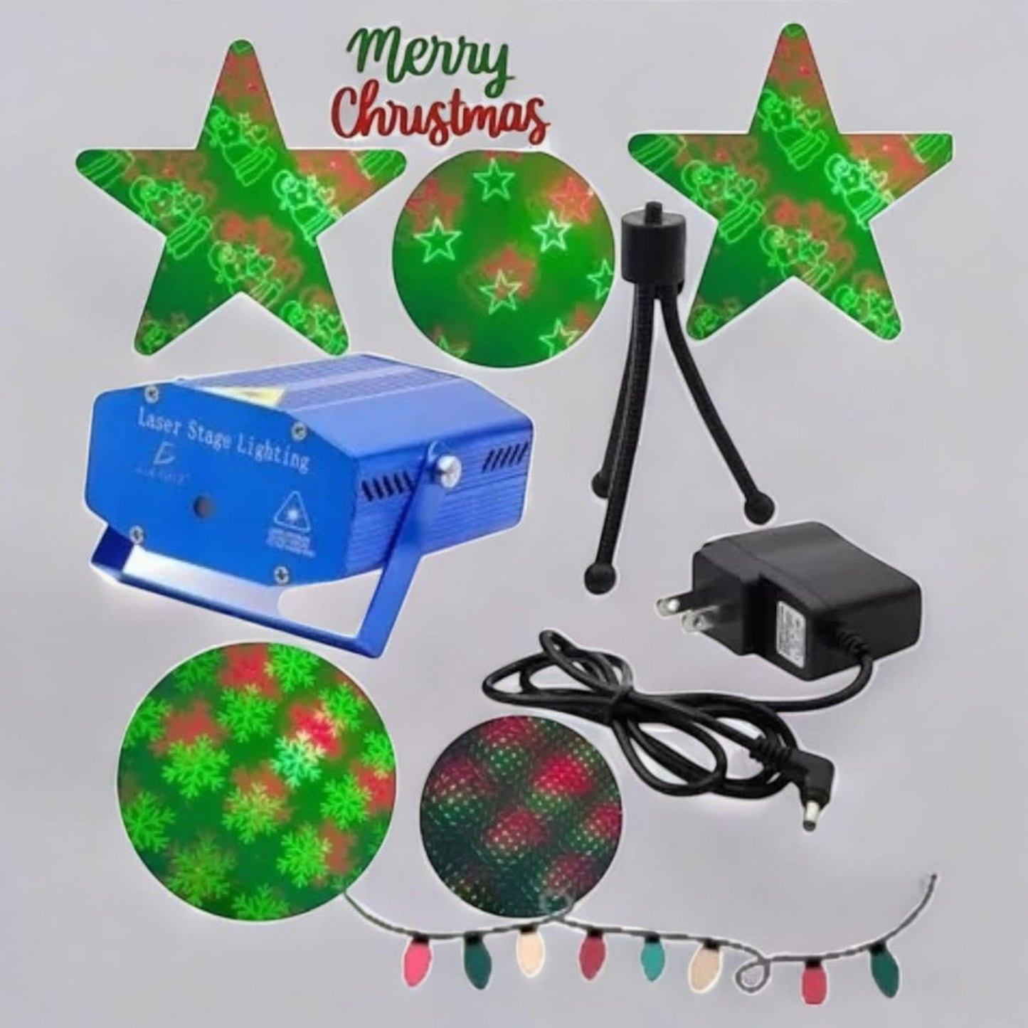 Proyector Navideño con base (tripie) cable incluido