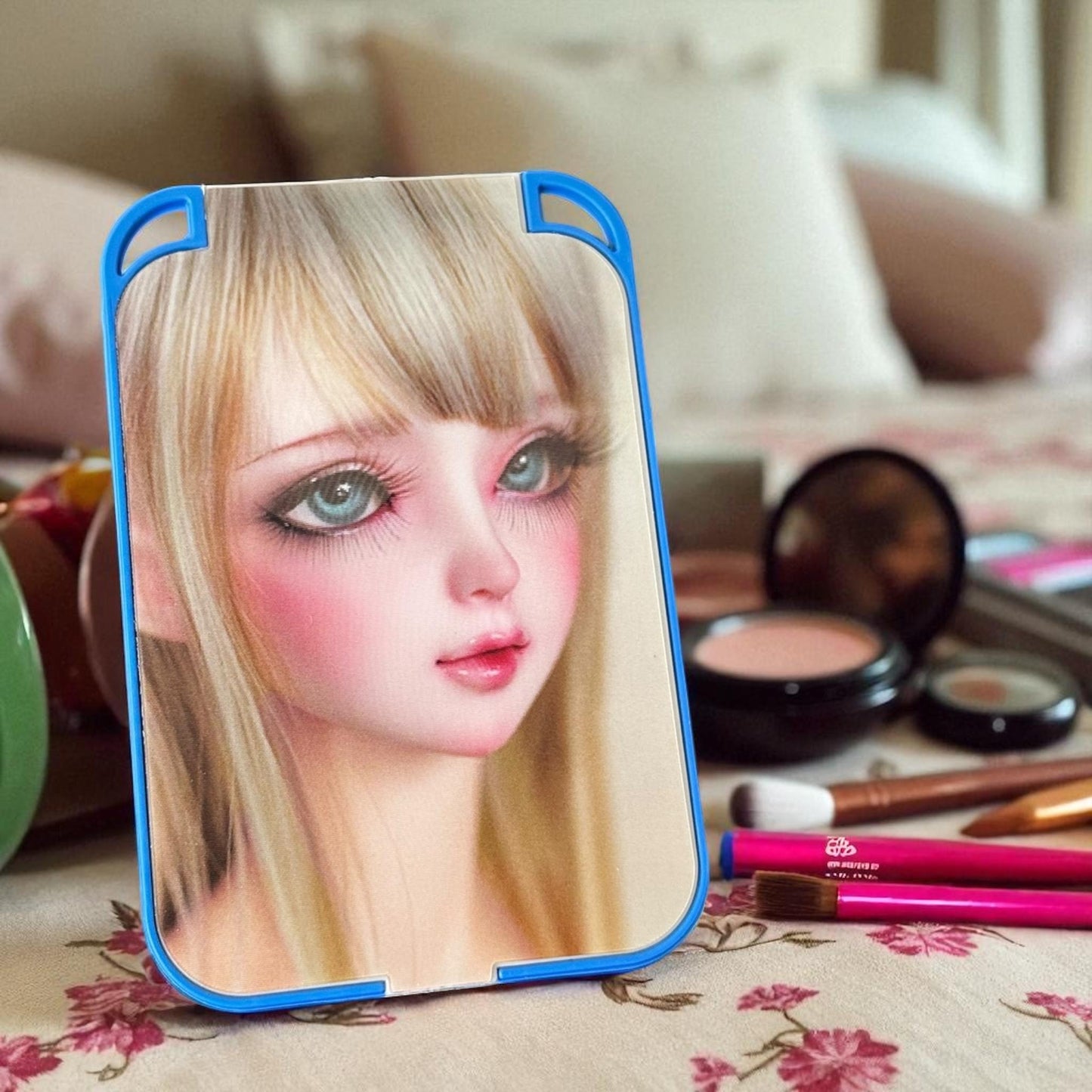 12 Espejos de Bolsillo Muñecas/Mariposas $9 c/u