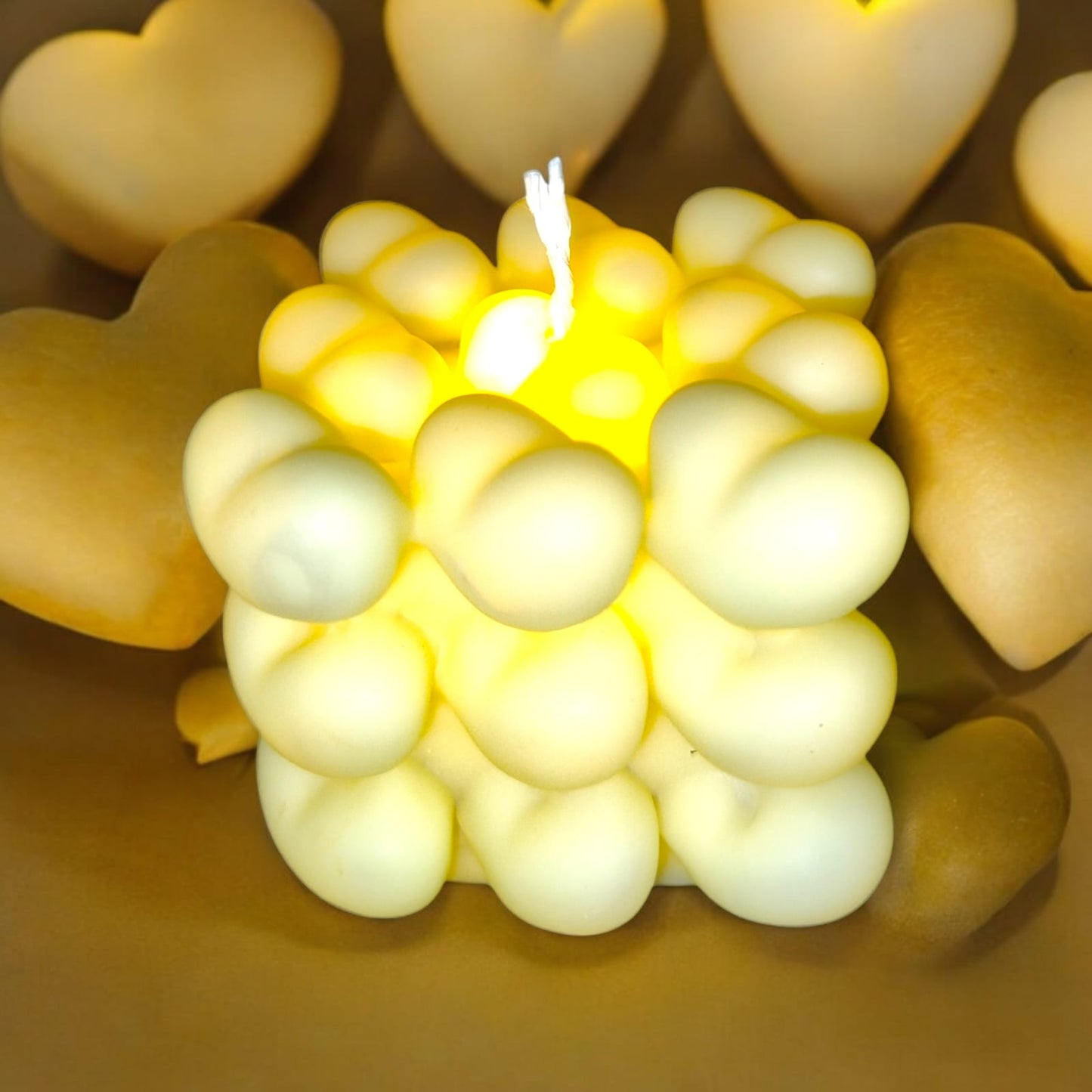 12 Velas de Corazones con Luz $17.9 c/u