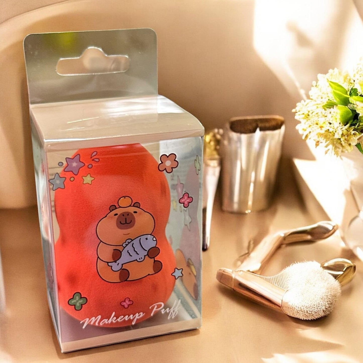 12 Esponjas para Maquillaje Capibaras $5.8 c/u