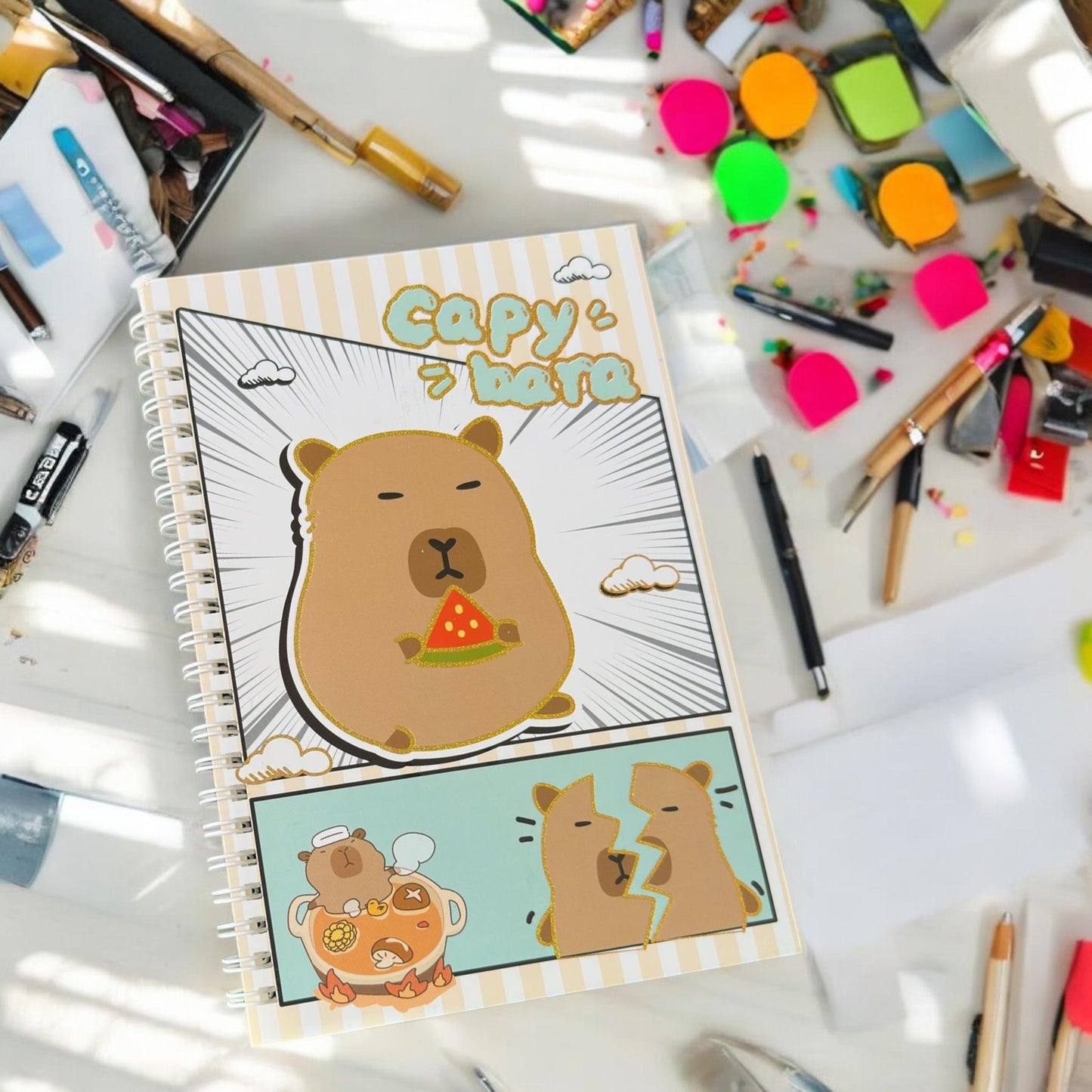 12 Libretas Francesas Capibaras $18.75 c/u