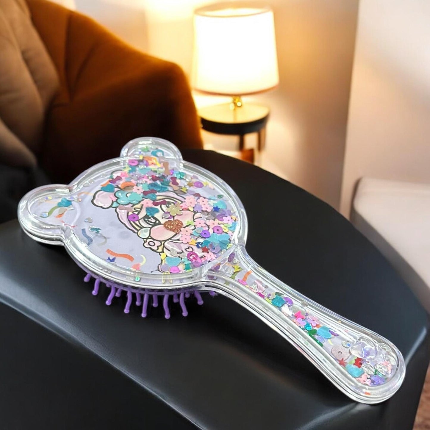 12 Cepillos para Cabello Ositos con Confetti $22 c/u