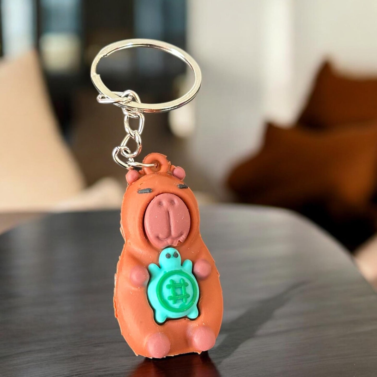 12 Llaveros Capibara 3D Tortuguita $6.5 c/u