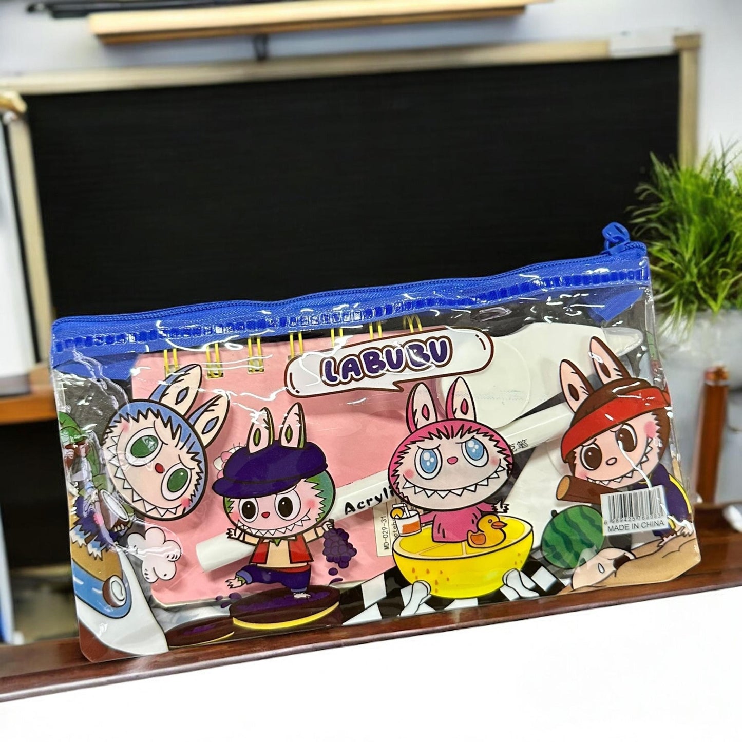 12 Lapiceras Labubu de Plastico con Cierre $5.8 c/u