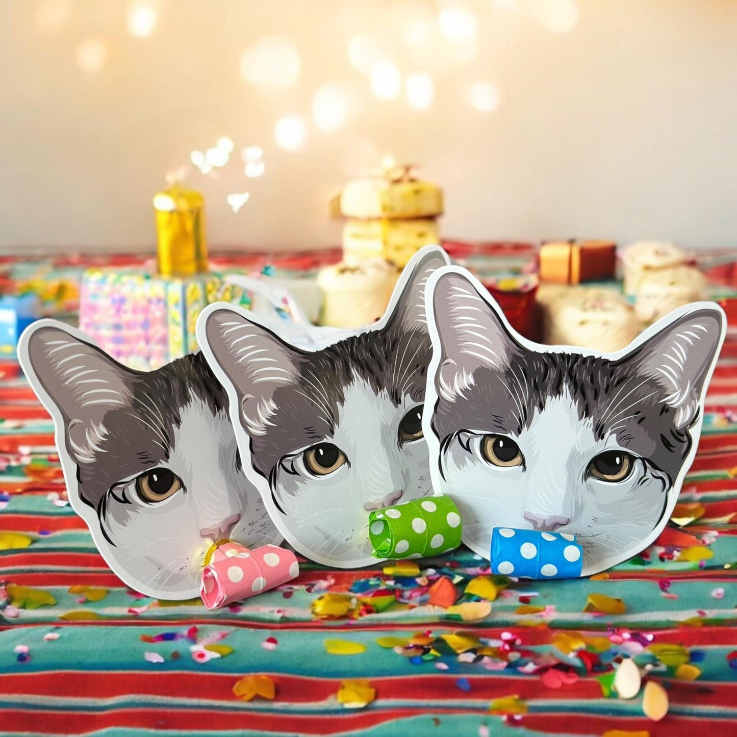 12 Sets "Party Time" Espantasuegra $18.75 c/u