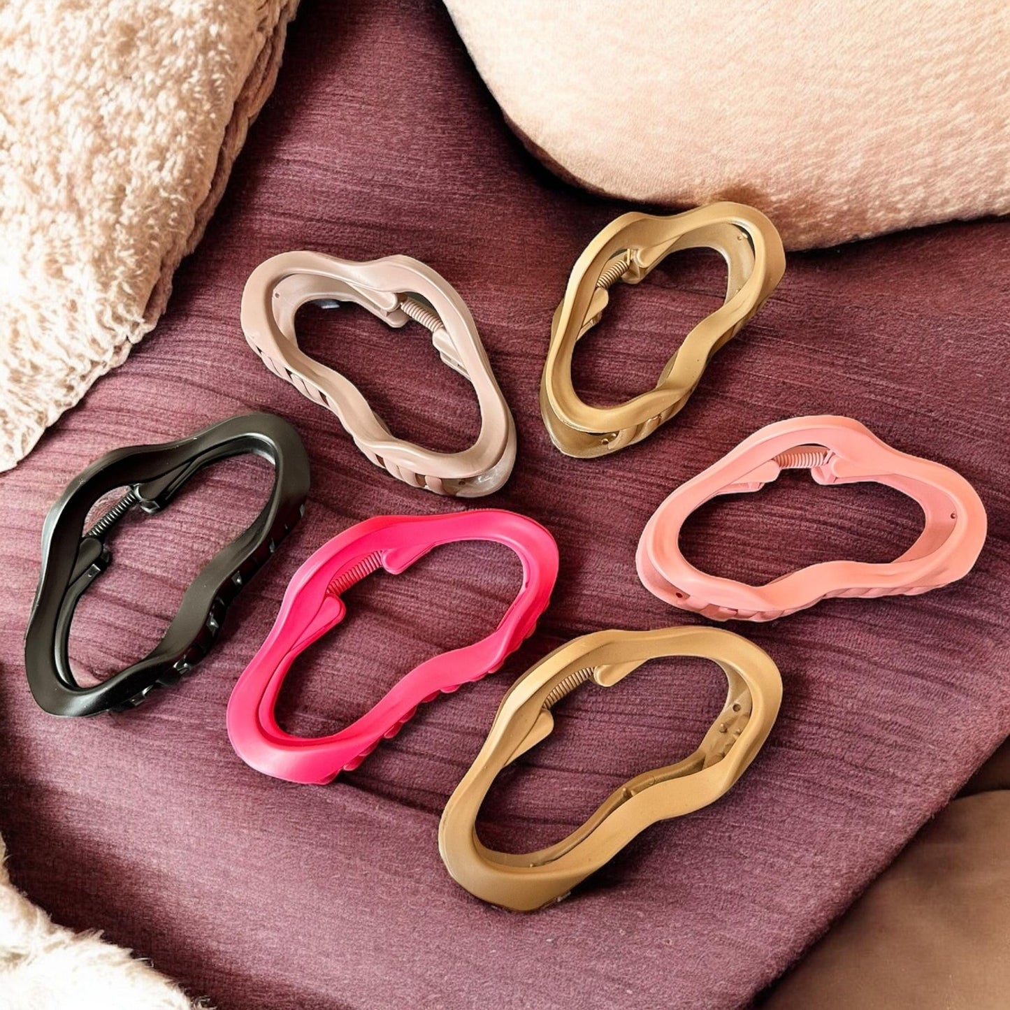 12 Pinzas Matte Hermosa Colores $11 c/u