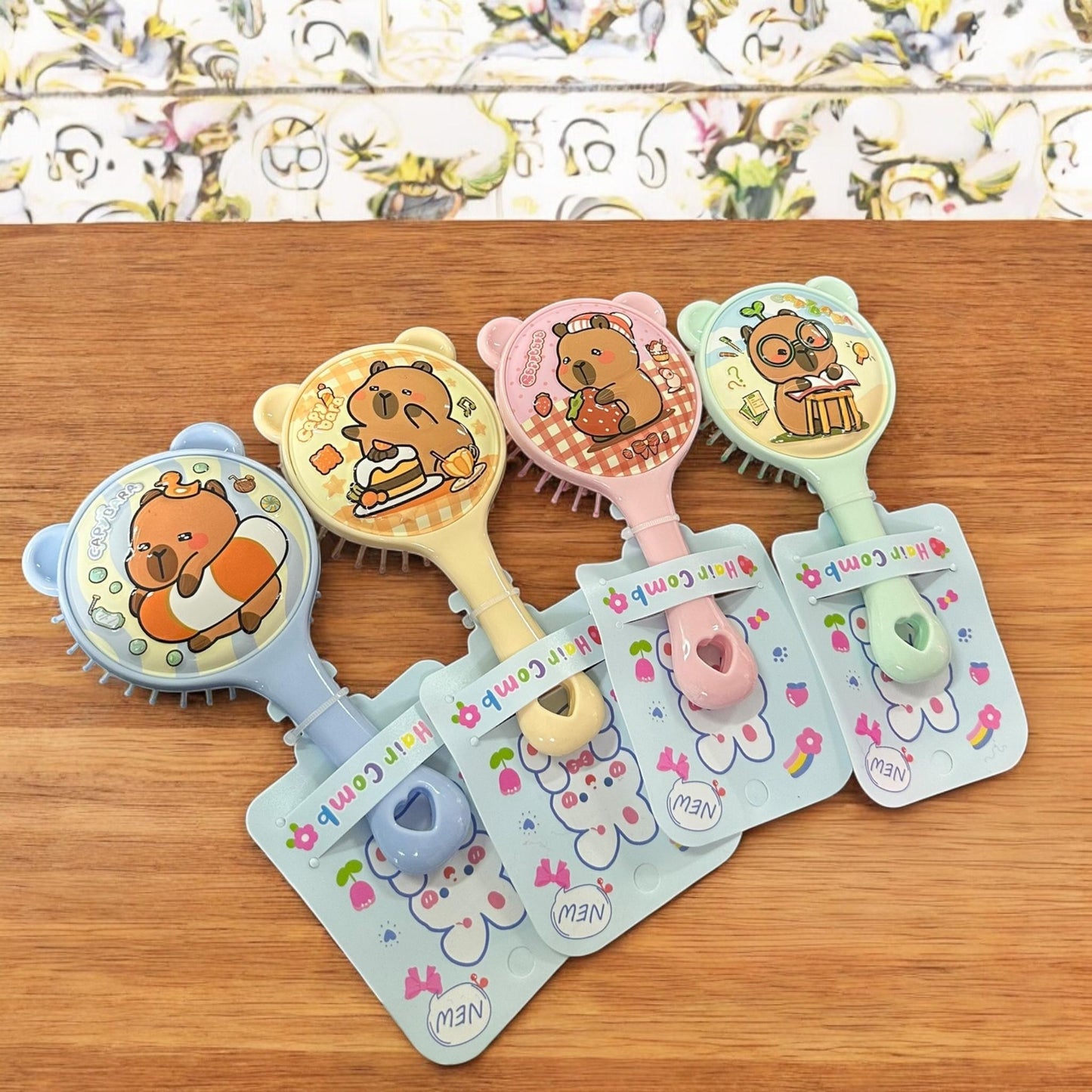 12 Cepillos Capibaras colores Pastel $28 c/u