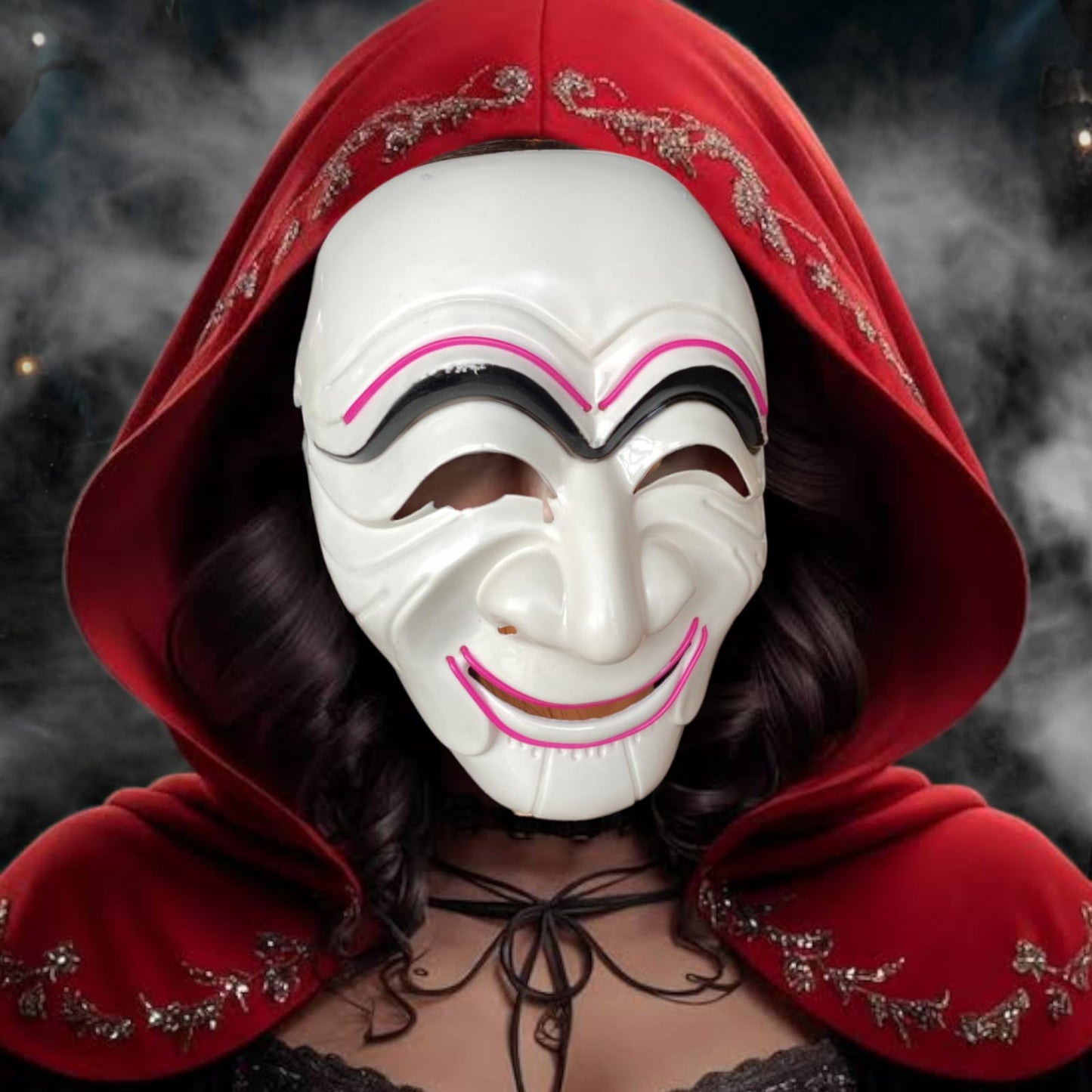 Mascaras para disfraz Halloween  con Luz