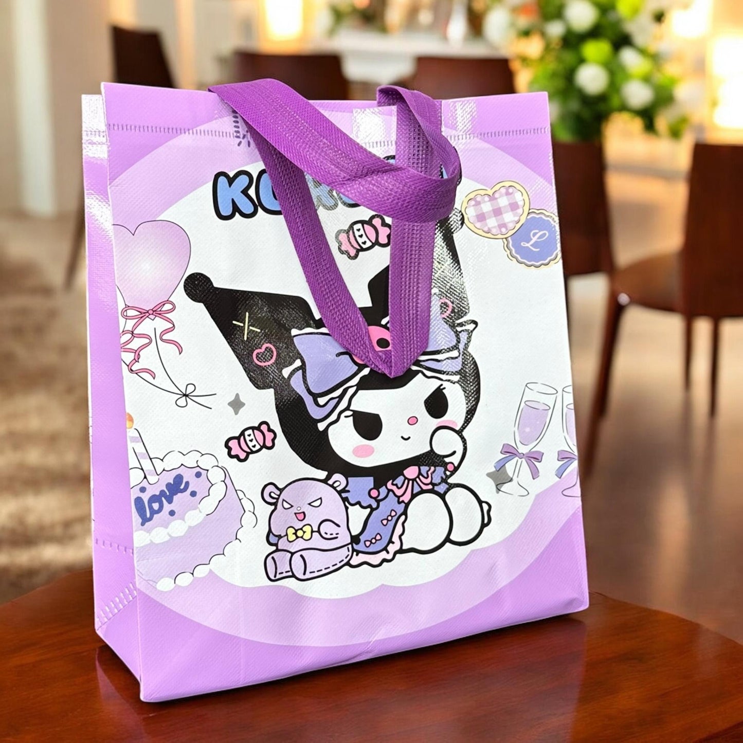 12 Bolsa reutilizable diseños Sanrio $6.3 c/u