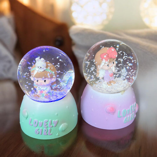 Bola de Cristal Mini Hermosa con Luz