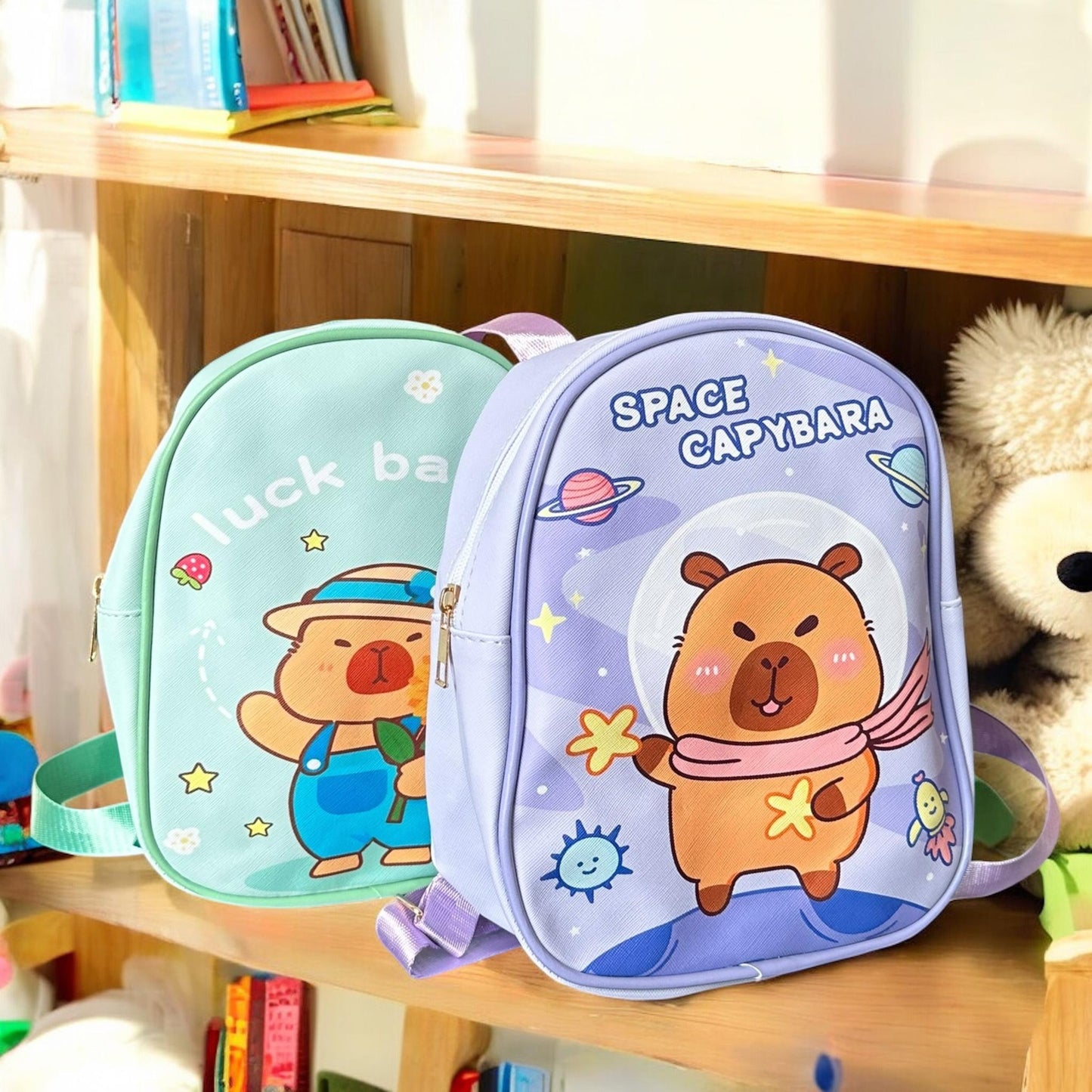 Mochila Capibara CH Colores Pastel