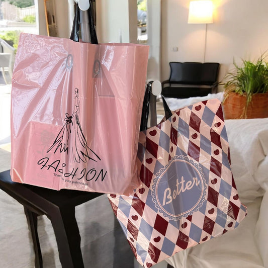 50 Bolsas Tipo Boutique Con Asa G $4.8 c/u