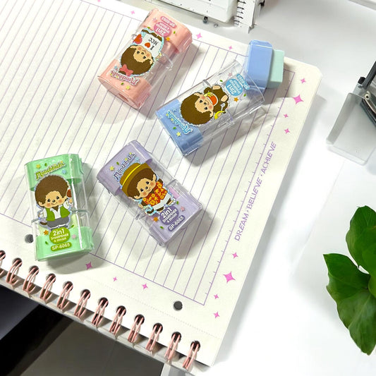 24 Sacapuntas con Borrador Muñequitas $6.75 c/u