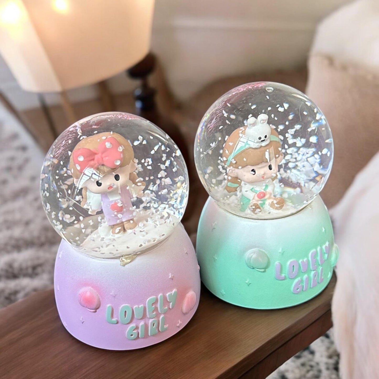 Bola de Cristal Mini Hermosa con Luz