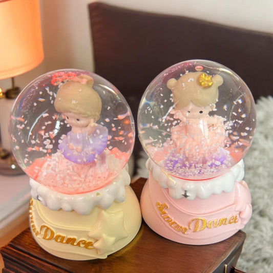 Bola de Cristal Mini Bailarina con Luz