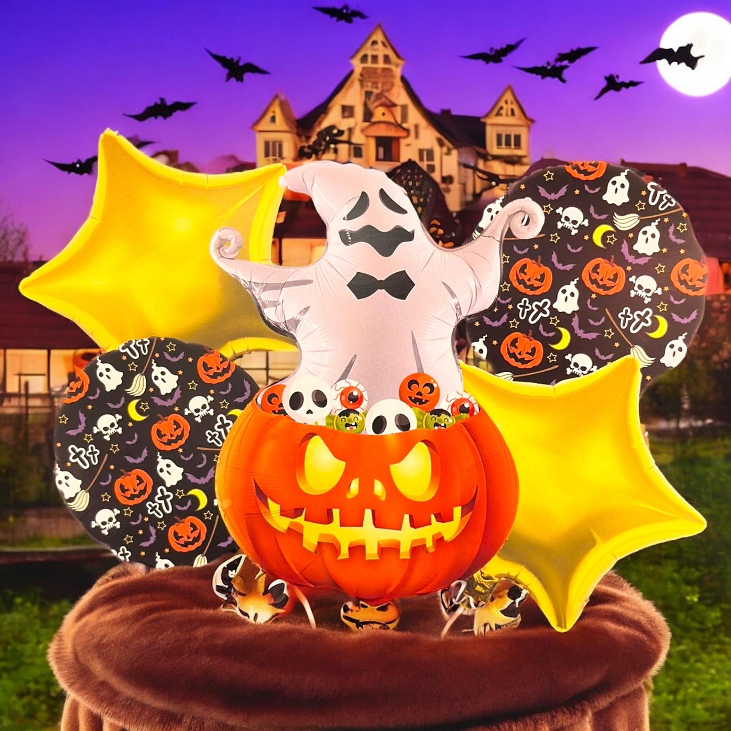 12 Sets de Decoracion Globos Halloween  $27 c/u