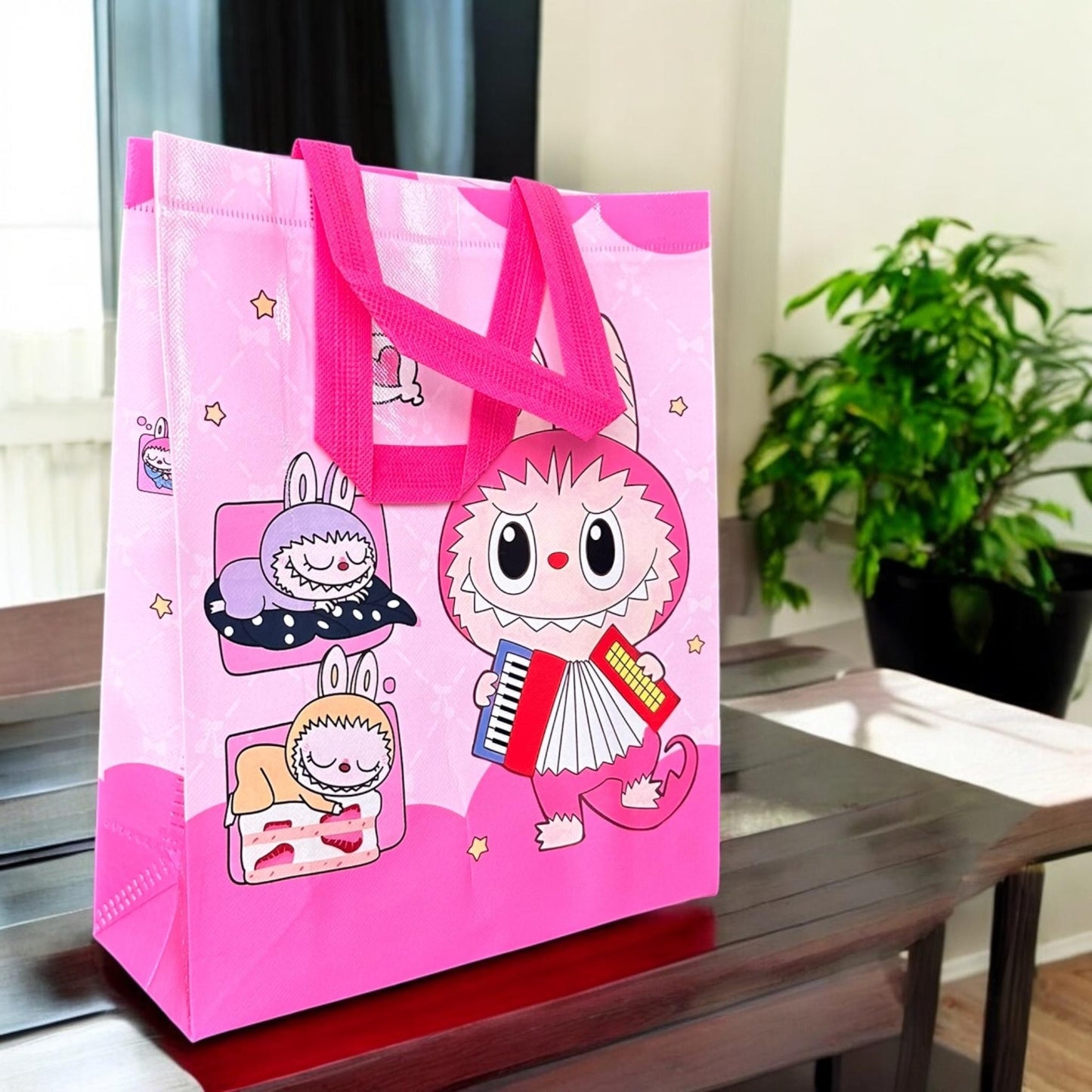 12 Bolsas Labubus Reutilizables G $8.5 c/u