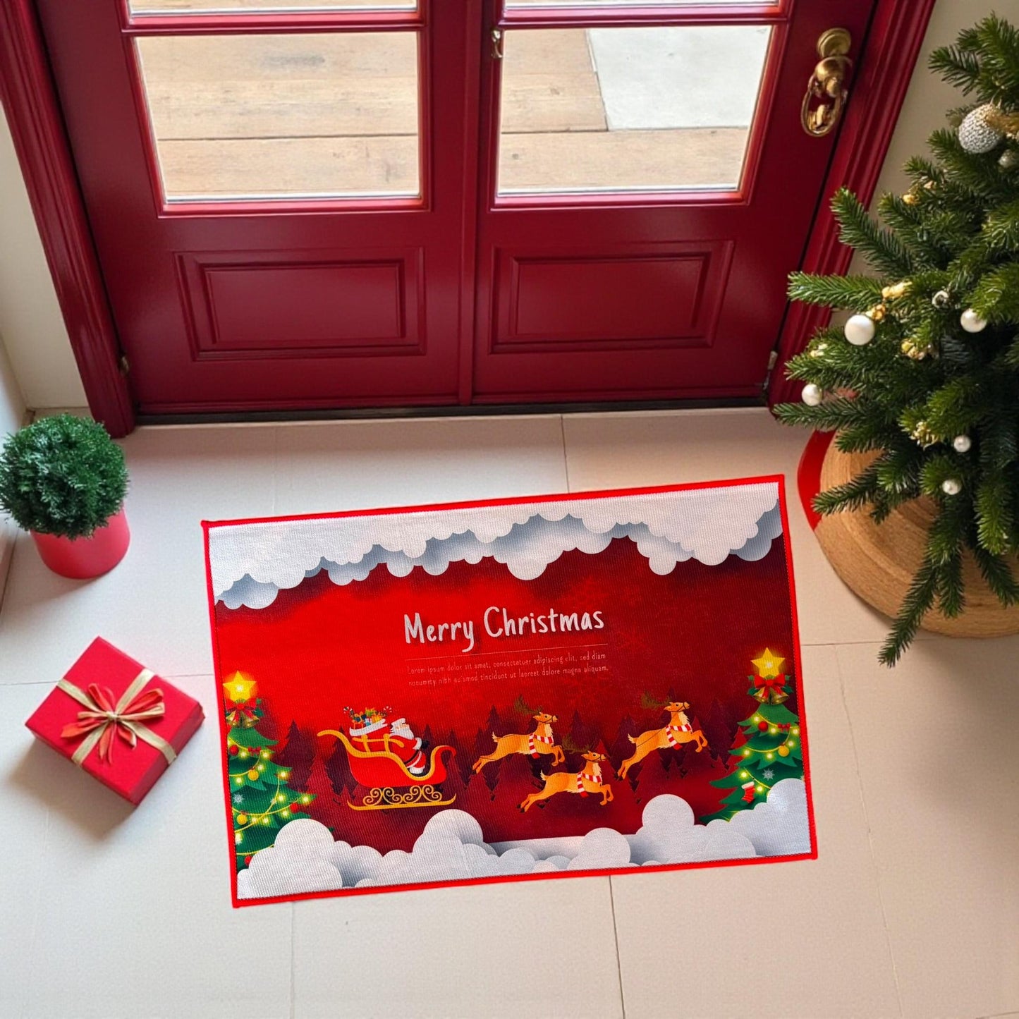 6 Tapete Navideño Estampados $29 c/u