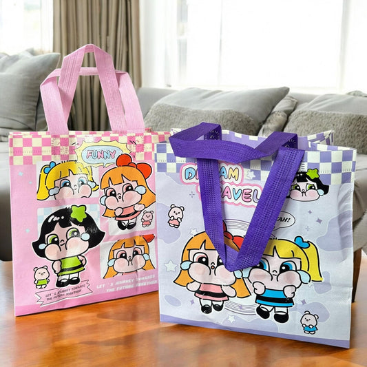 12 Bolsas Reutilizables Chicas Superpoderosas $7.7 c/u