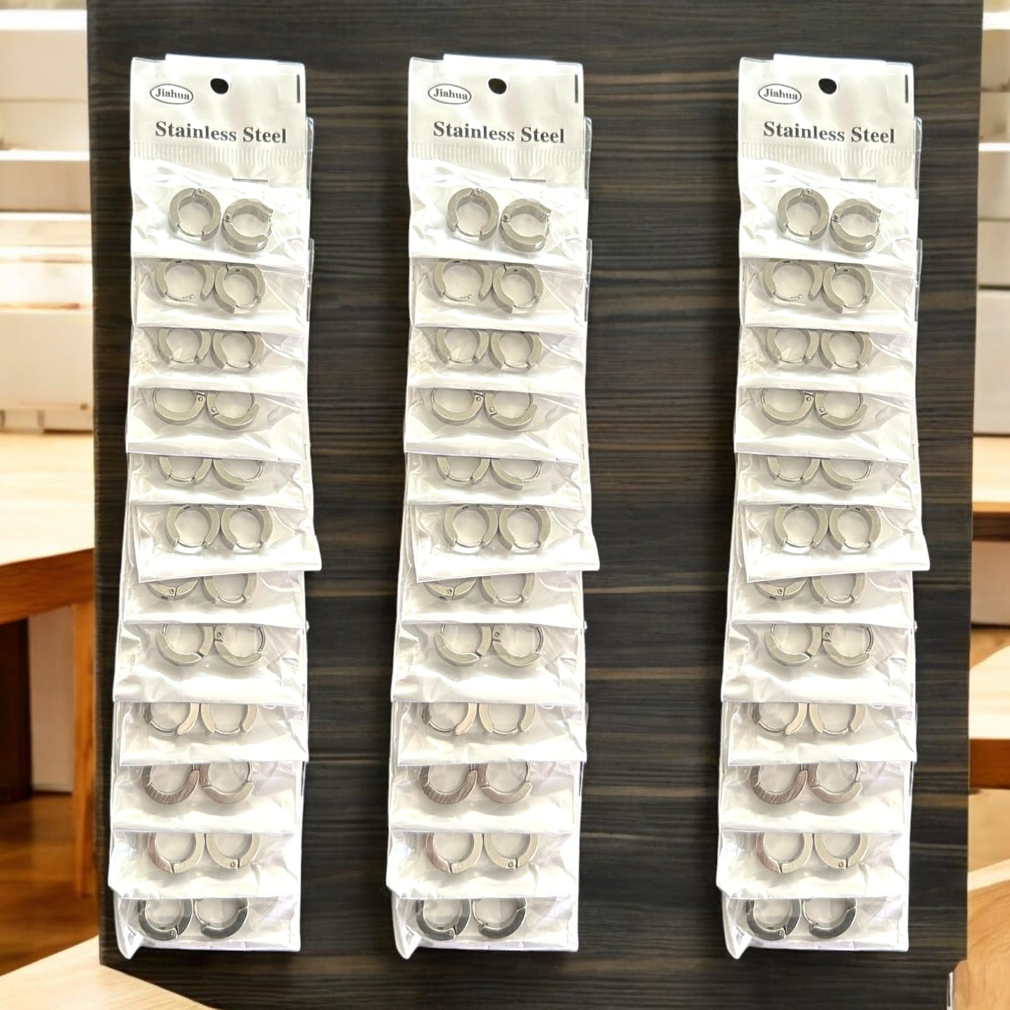 12 Acero Inoxidable Piercing Argolla $6.57 c/u