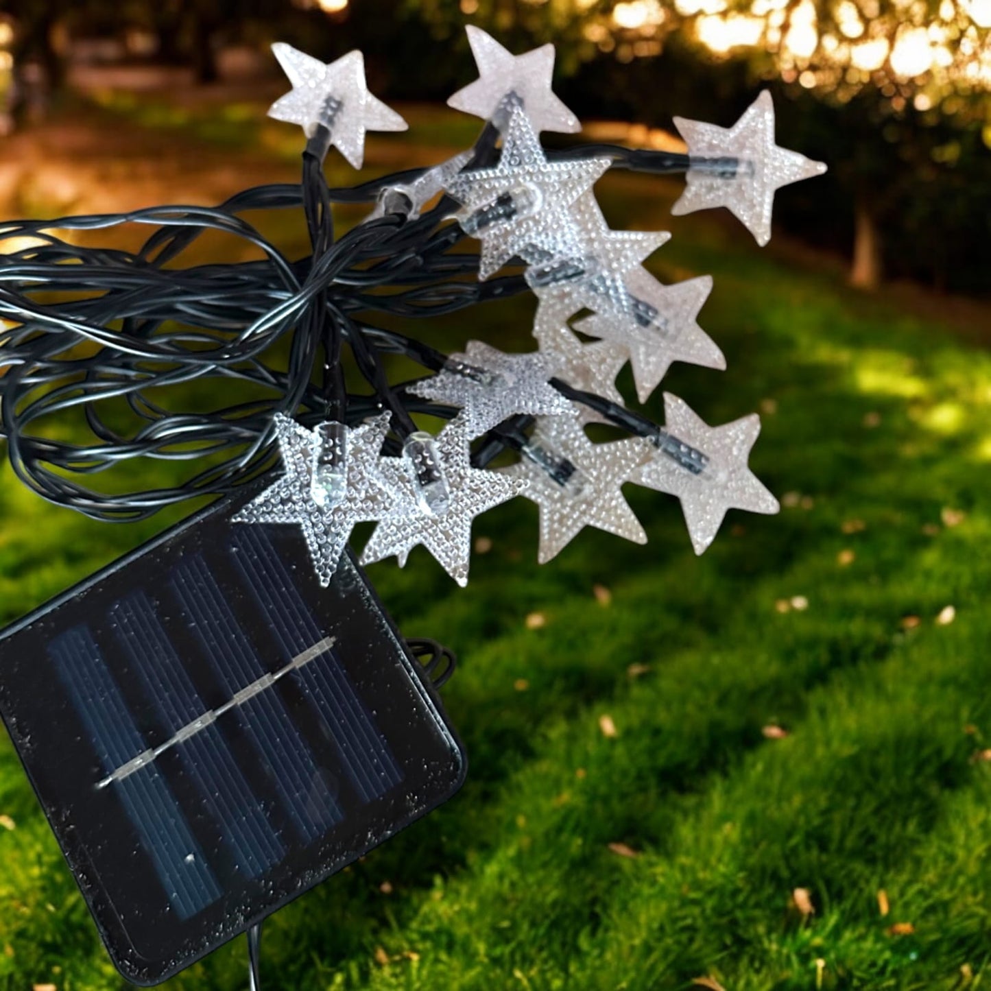 Serie de Luz solar Estrellas de colores 5 metros