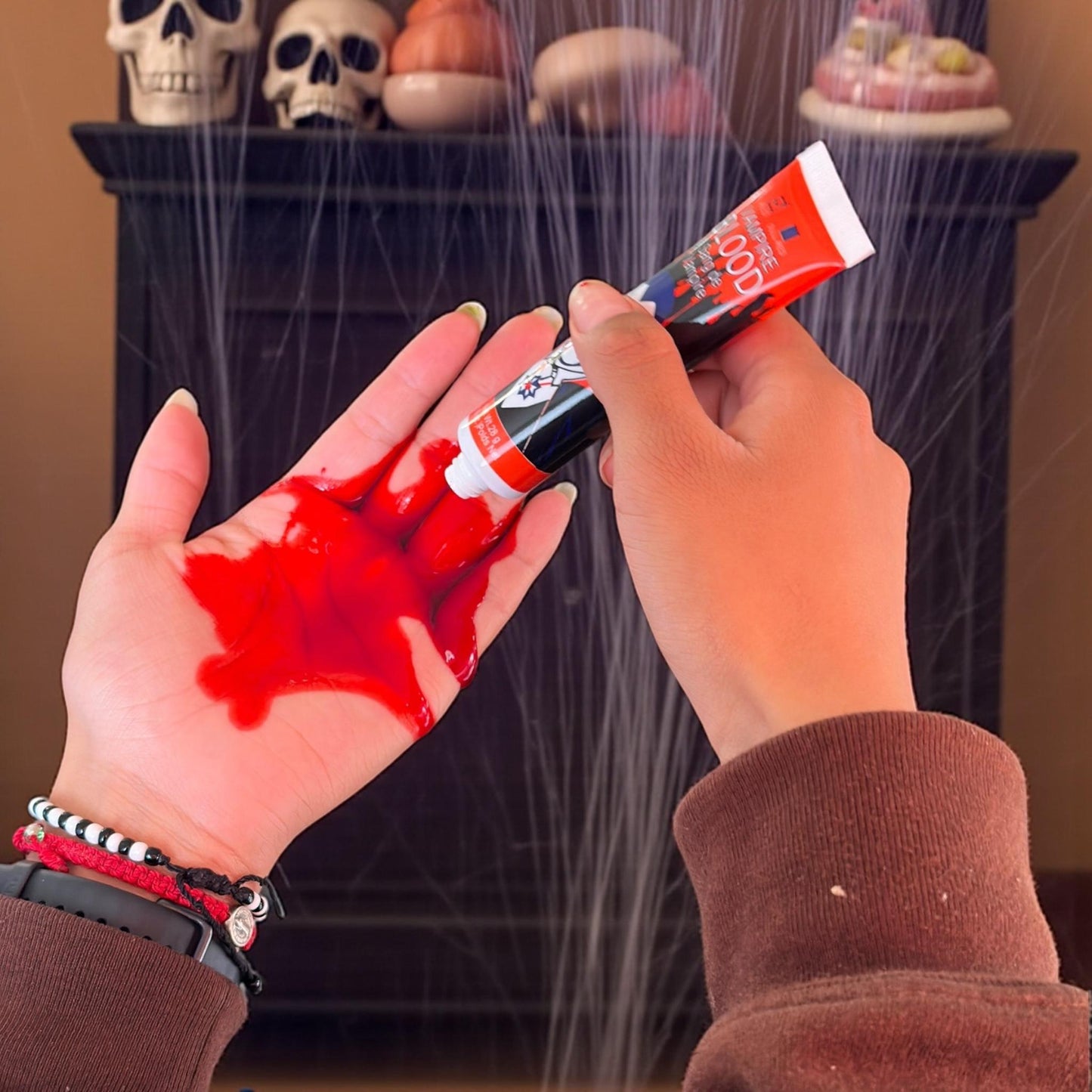 12 Sangre Falsa Vampiro Halloween $7.2 c/u