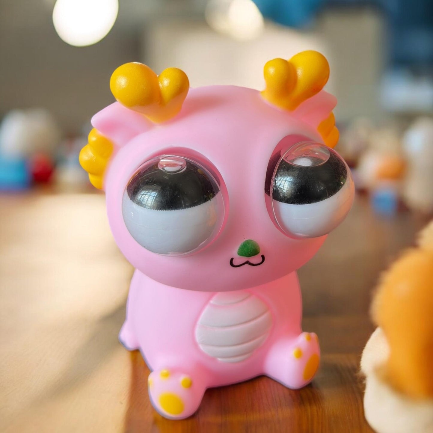 6 Ajolotes Ojos Saltones Squishies $32 c/u