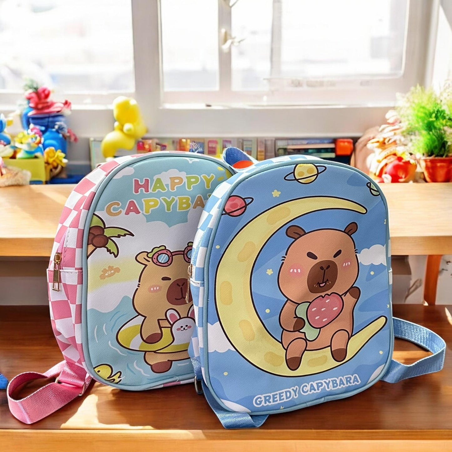 Mochila Capibara CH Colores Pastel