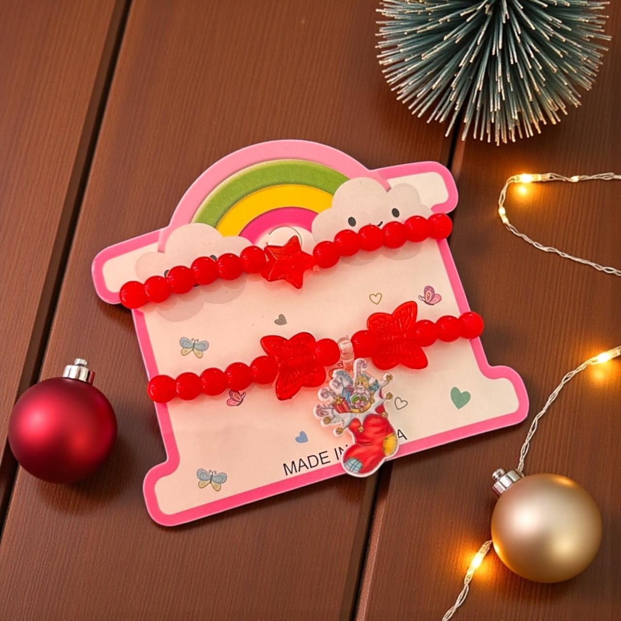 12 Set  2 Pulseras Navideñas $7.2 c/u