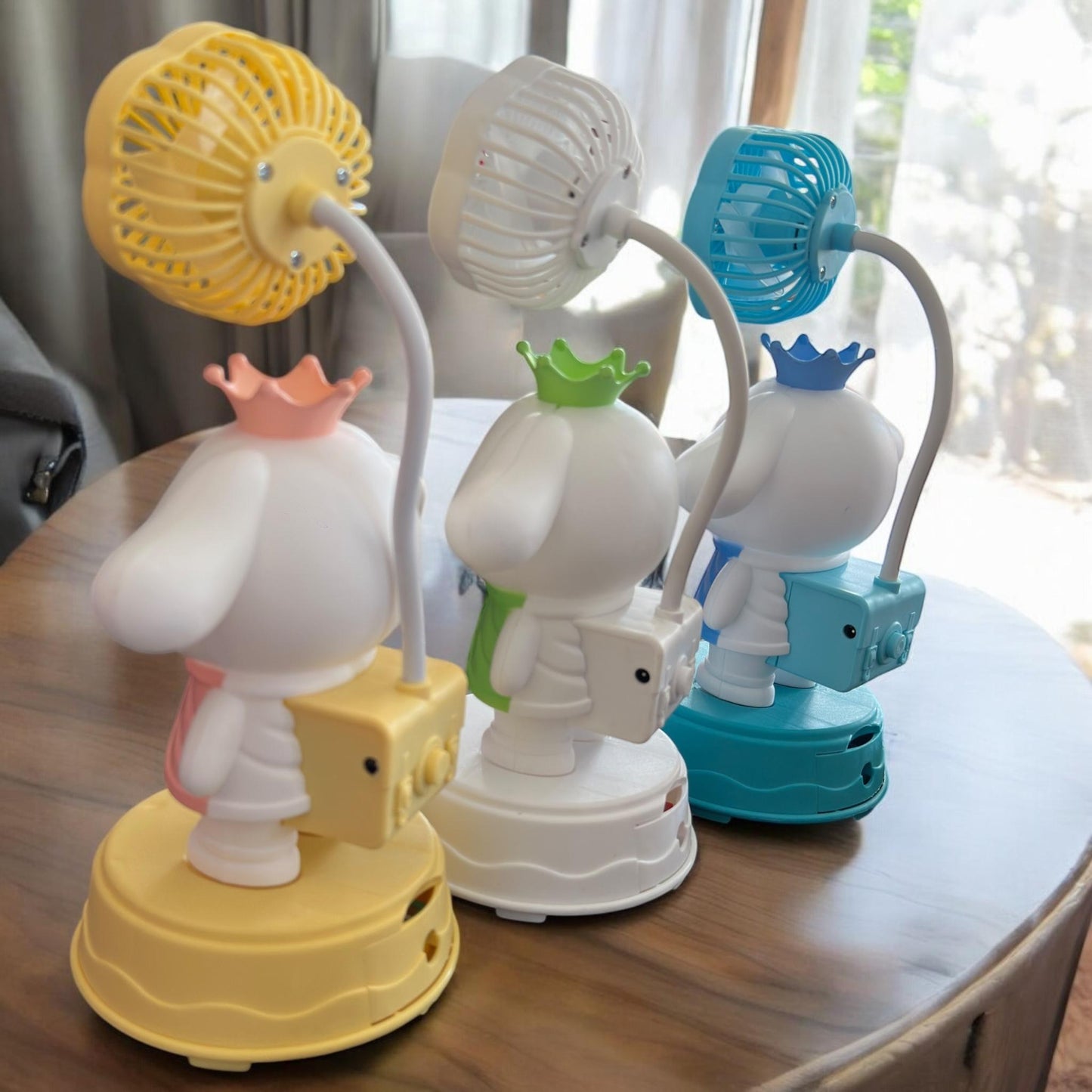 Ventilador Cinamorrol con Figura 3D y Sacpauntas