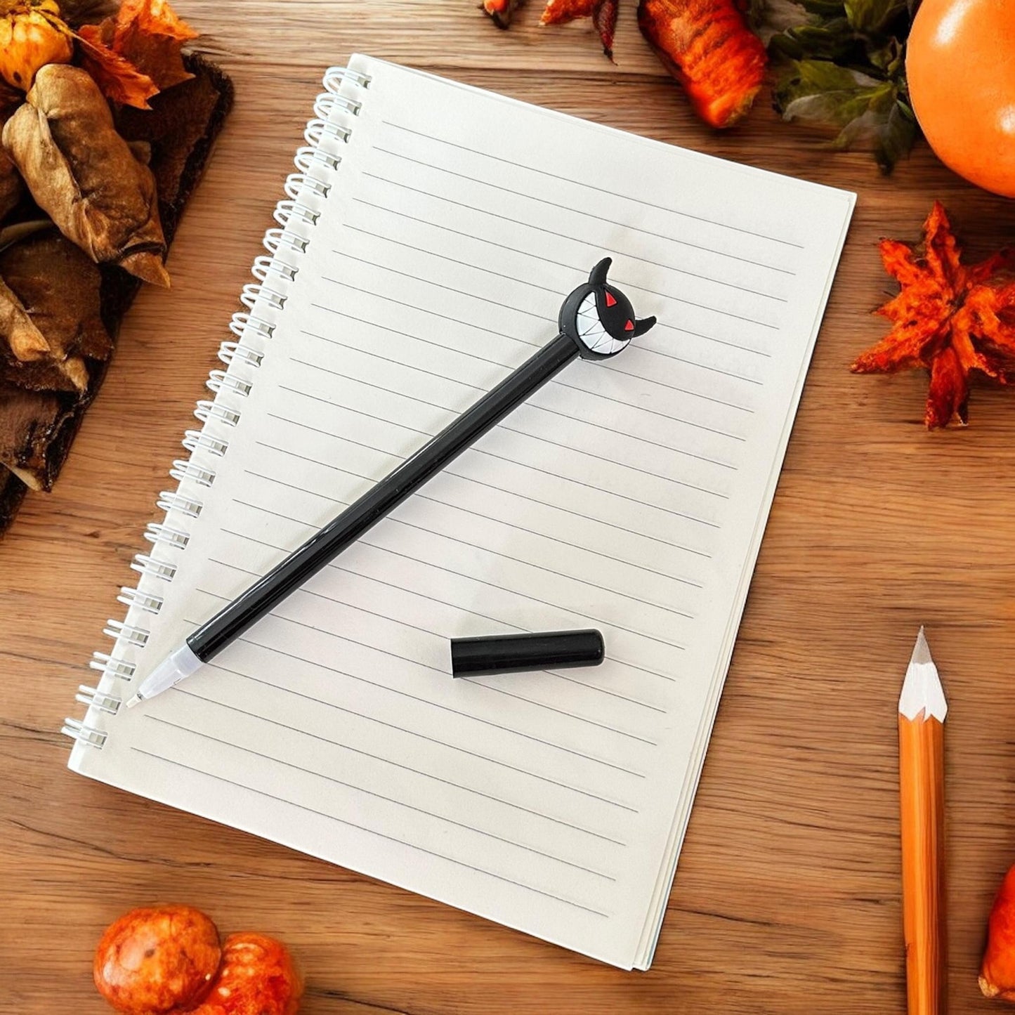 12 Lapiceros de Gel Halloween Figurita $5.5 c/u