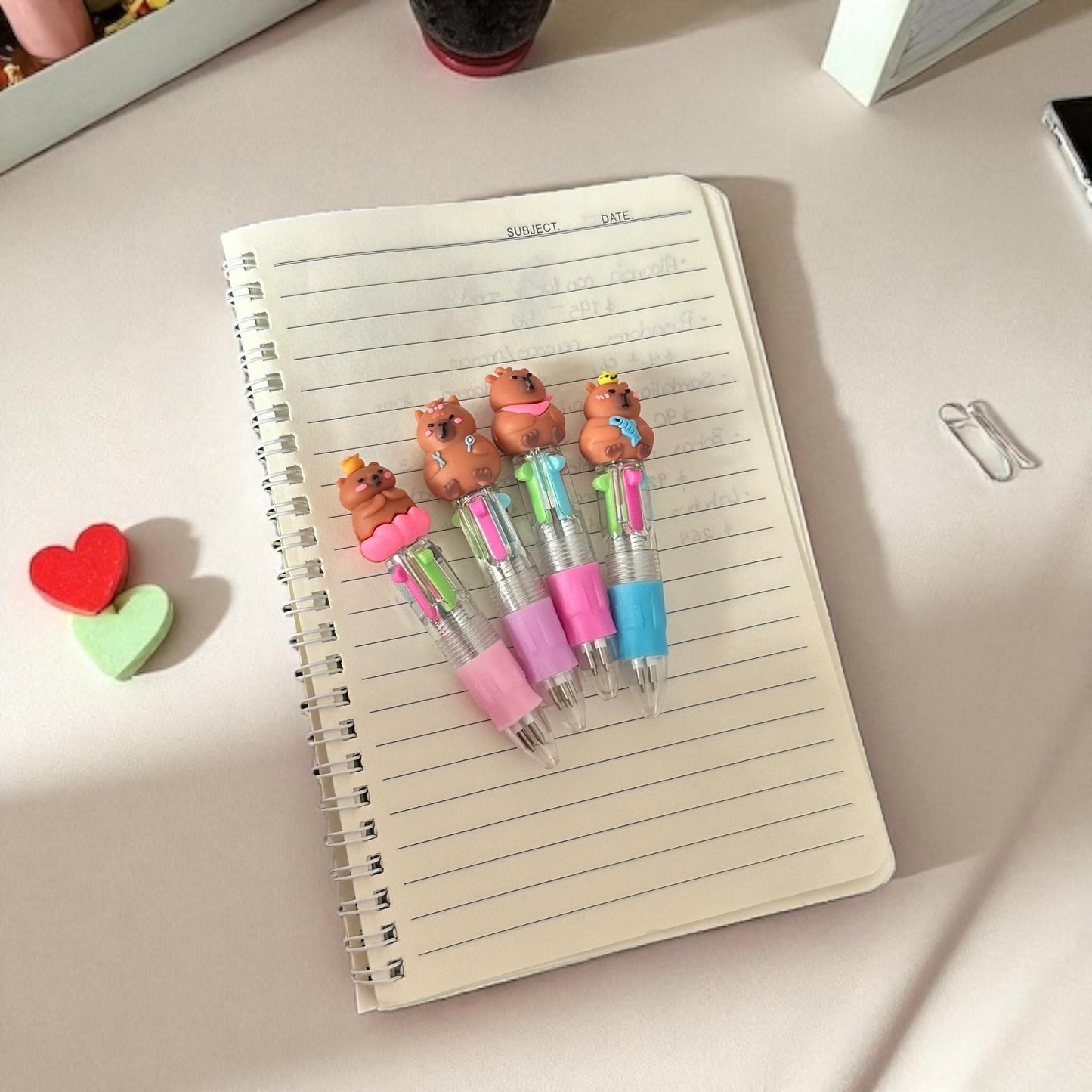 36 Lapiceros Multitintas Capibaras Ch $8.9 c/u