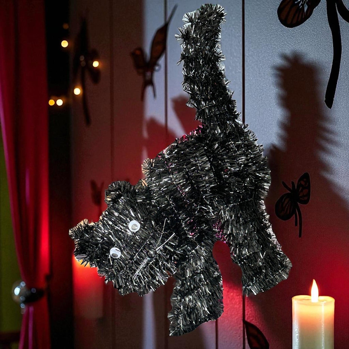 3 Gato Escarcha para decorar Halloween $25 c/u