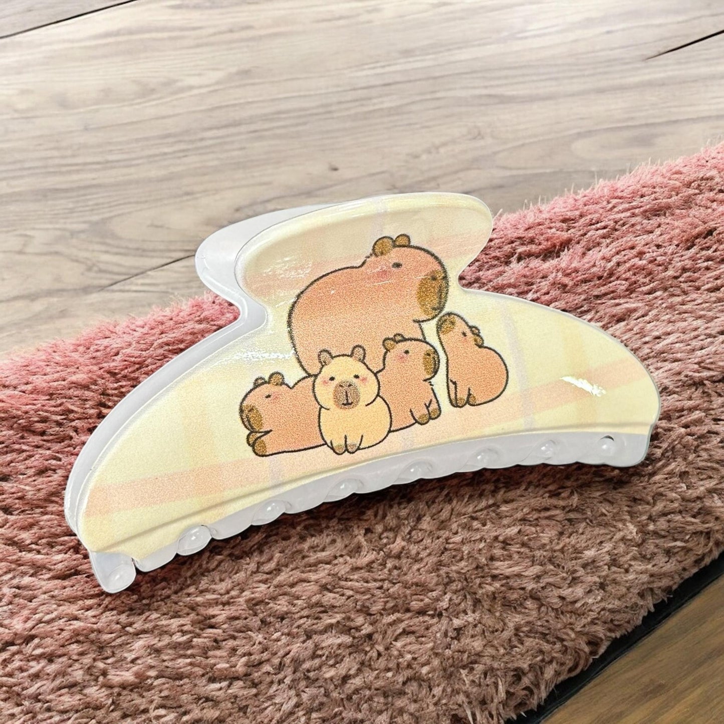 12 Pinzas Capibaras para Cabello $16.5 c/u