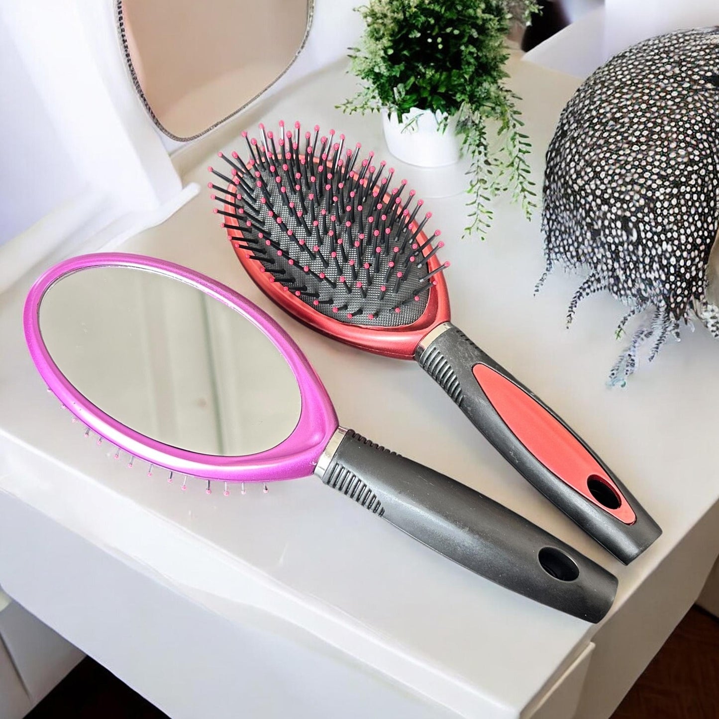 4 Cepillo Con Espejo Colores $27 c/u